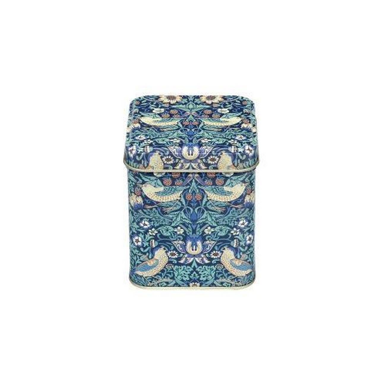 elite-tin-strawberry-thief-square-tin - Elite Tin Strawberry Thief Square Tin