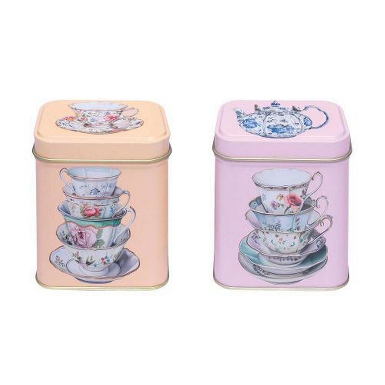 elite-tins-one-sugar-please-square-tins-set-of-2 - Elite Tins One Sugar Please Square Tins Set of 2