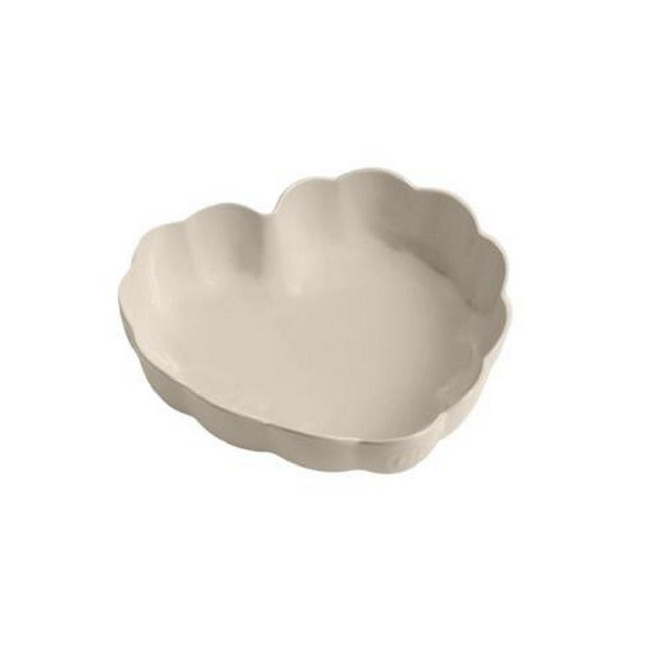 emile-henry-cream-heart-scalloped-dish - Emile Henry Cream Heart Scalloped Dish