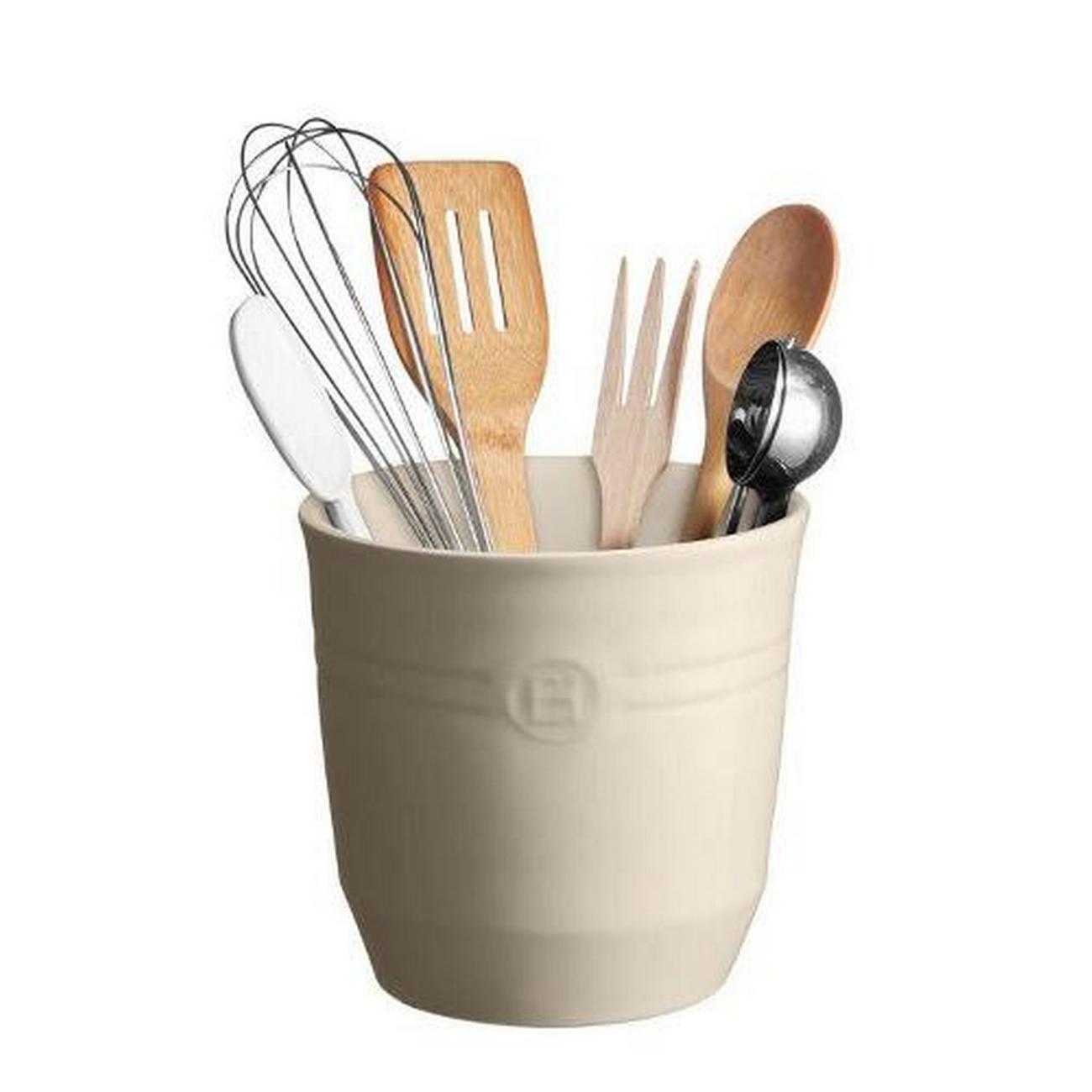 emile-henry-utensil-pot-cream-large - Emile Henry Utensil Pot Cream Large
