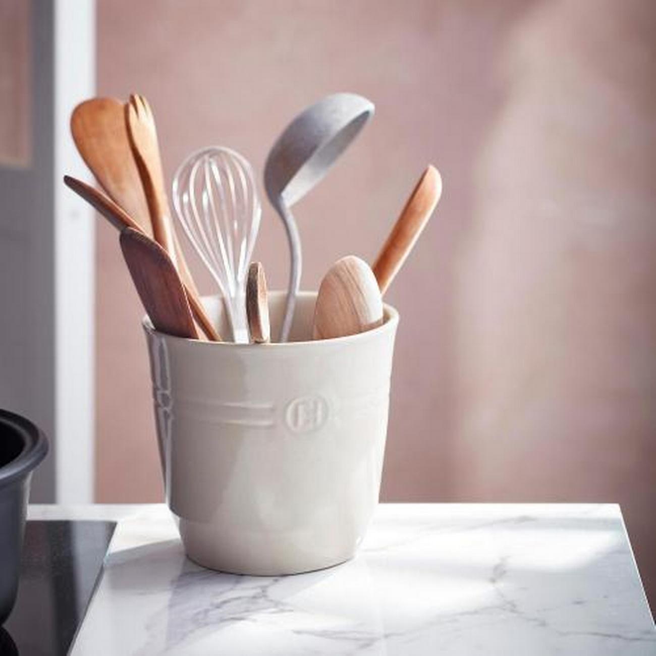 emile-henry-utensil-pot-cream-large - Emile Henry Utensil Pot Cream Large