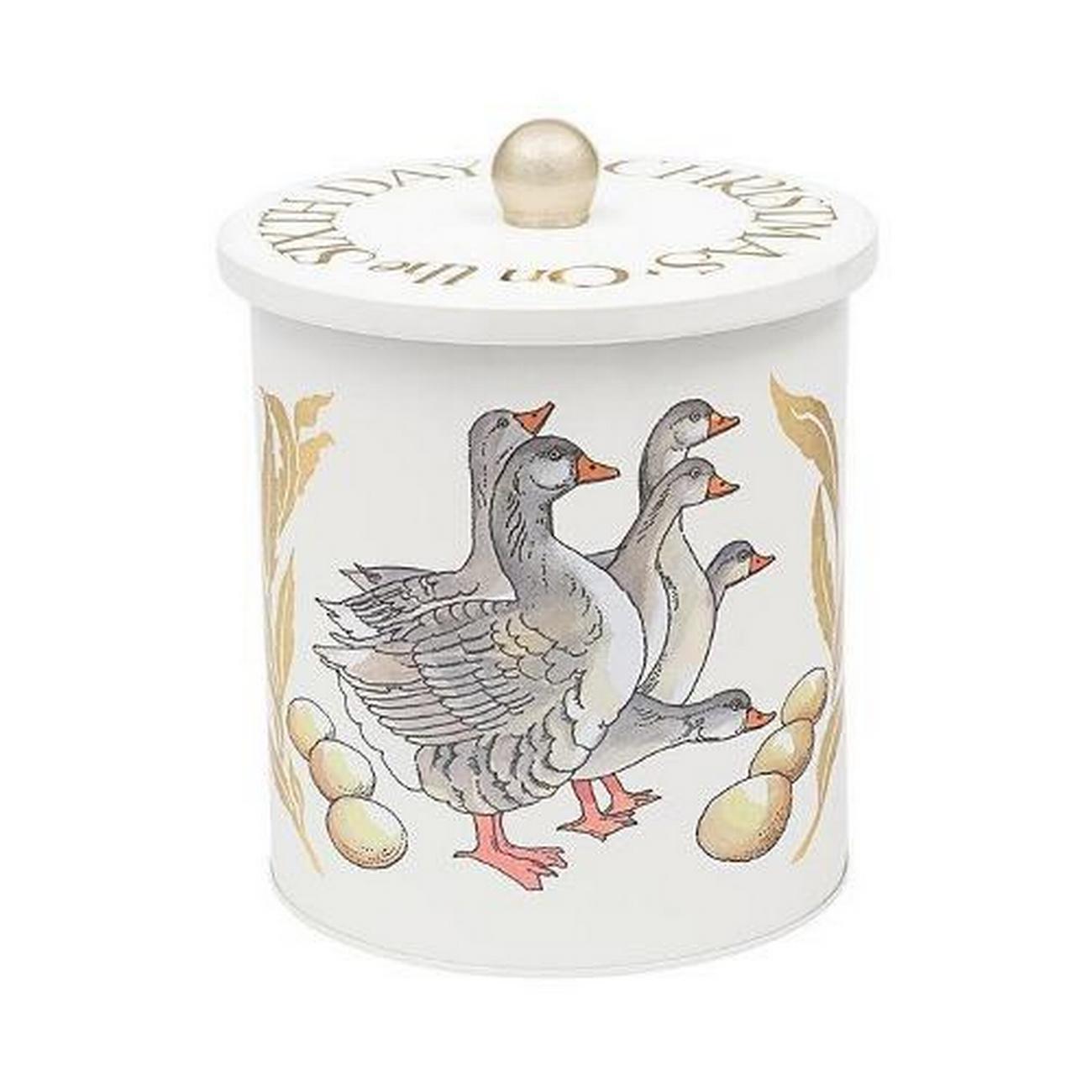 emma-bridgewater-6-geese-a-laying-medium-biscuit-barrel - Emma Bridgewater 6 Geese a Laying Medium Biscuit Barrel
