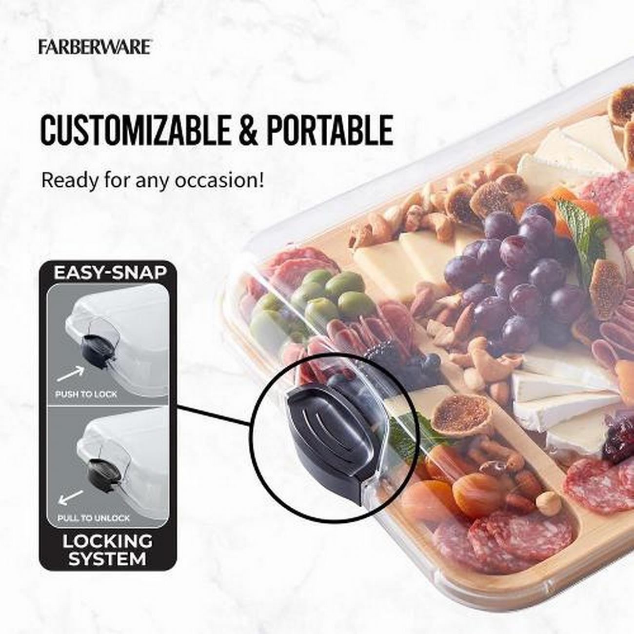 faberware-build-a-board-bamboo-rectangular-board - Farberware Build-a-Board Bamboo Rectangluar Board