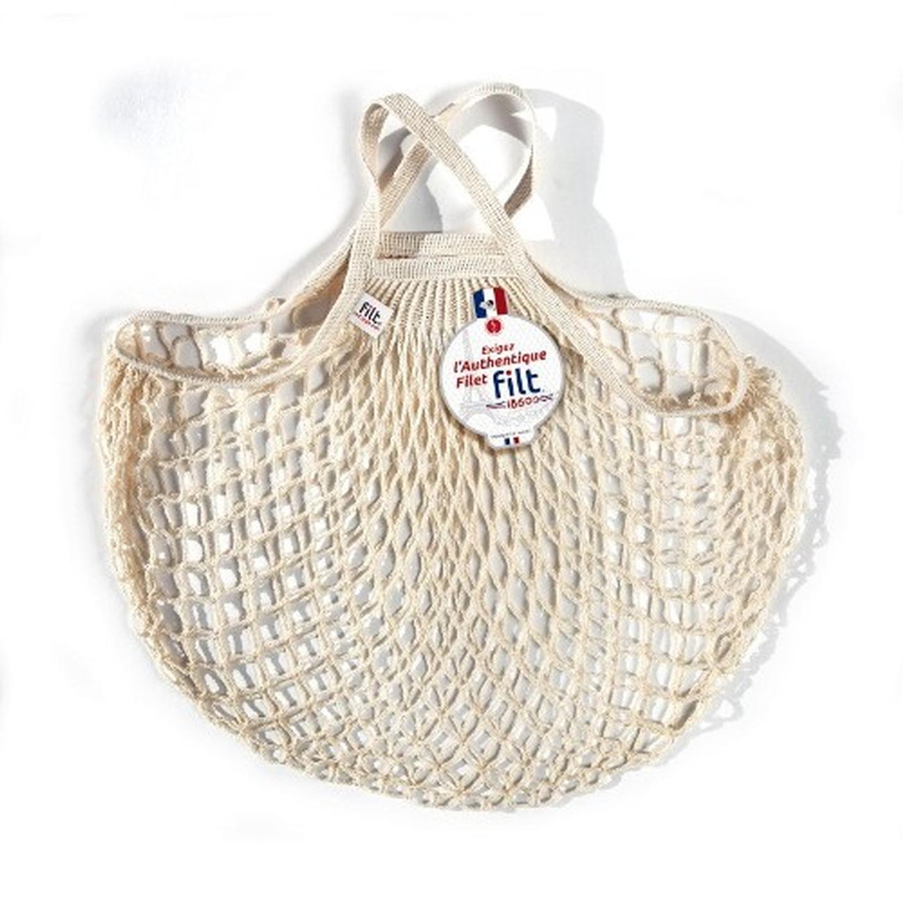 filt-bag-210-coton-ecru-bio - Filt French Market Bag Short Handle Cream