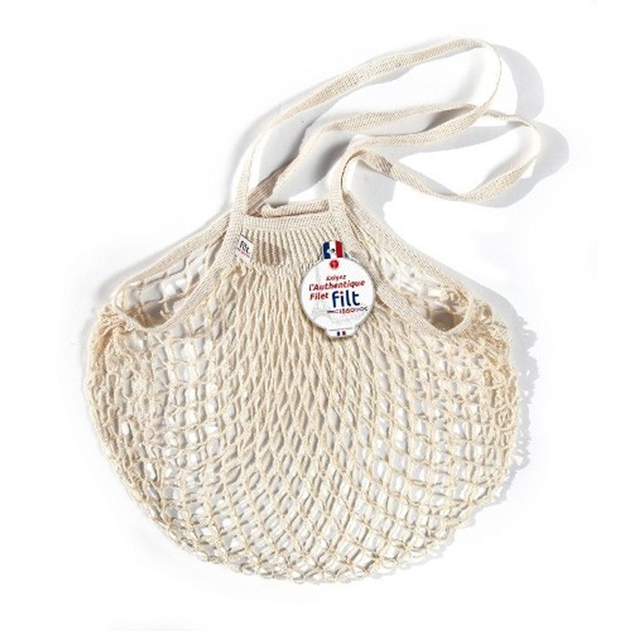 filt-bag-220-coton-ecru-bio - Filt French Market Bag Long Handle Cream
