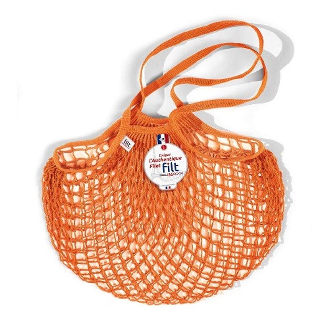 filt-bag-220-coton-orange-azteque - Filt French Market Bag Long Handle Orange