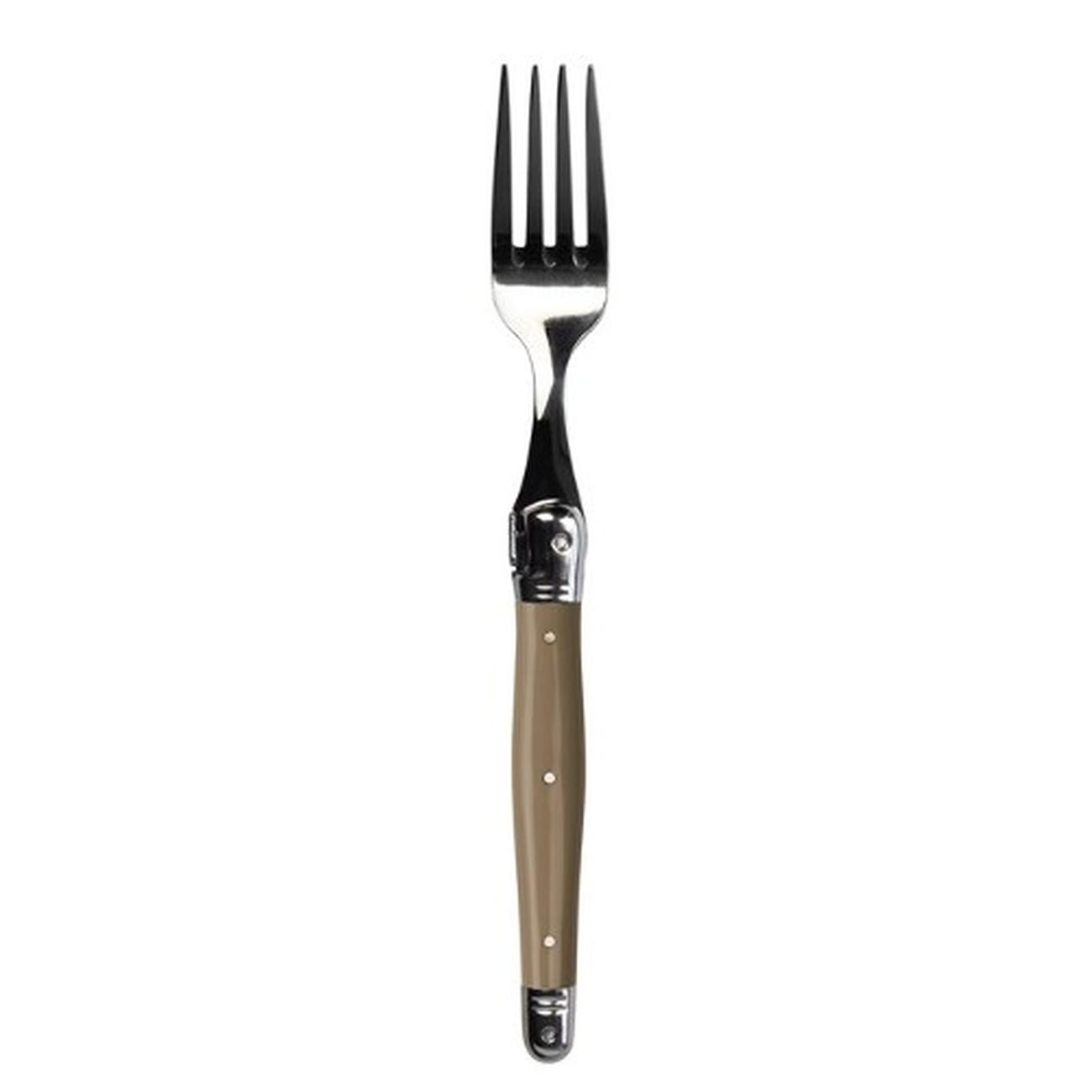 laguiole-fork-taupe-mushroom - Laguiole Table Fork Taupe