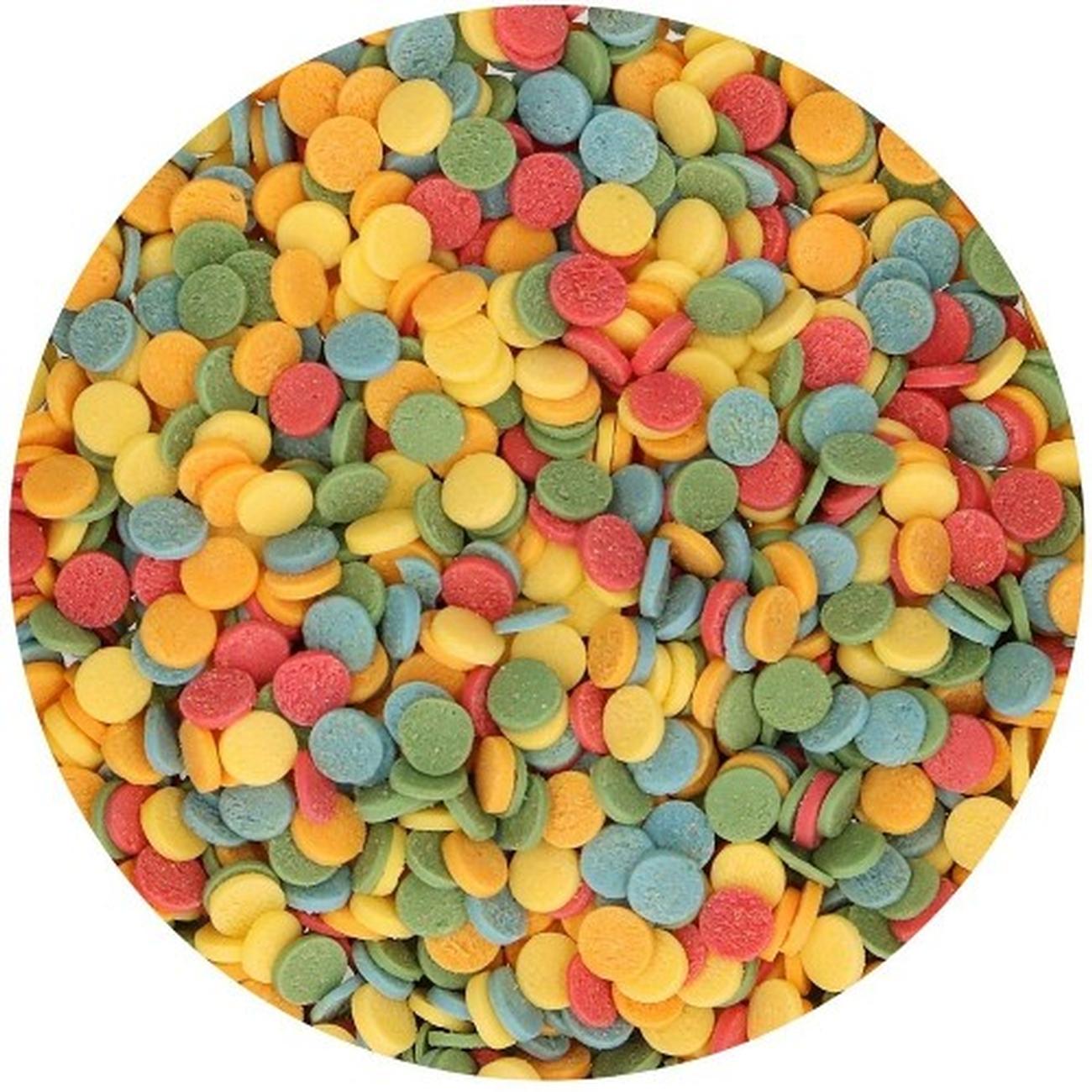 funcakes-confetti-colourful-sprinkles-mix-60g - FunCakes Edible Confetti Colourful Sprinkles 60g