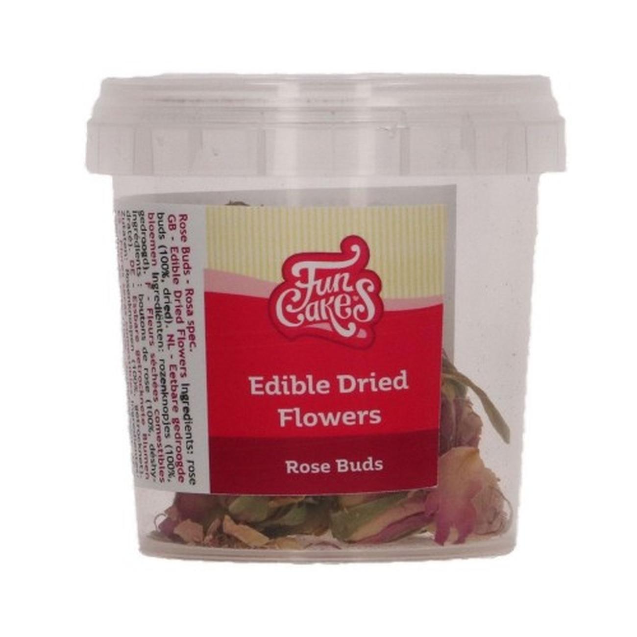 funcakes-edible-dried-flowers-rose-9g - FunCakes Edible Dried Flowers Rose Buds 9 g