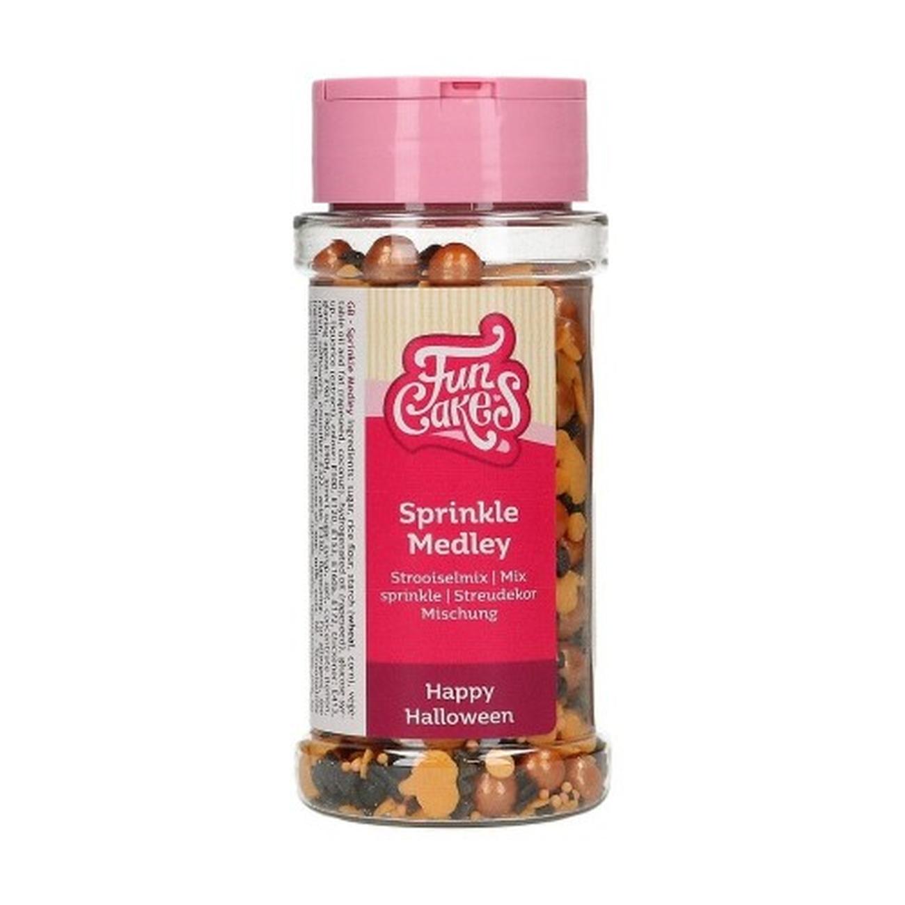funcakes-halloween-sprinkle-medley-65g - FunCakes Happy Halloween Sprinkle Medley 65g