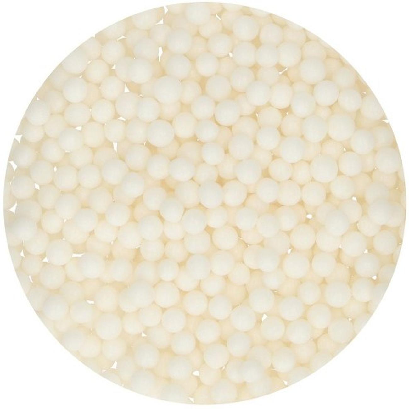 funcakes-pearls-medium-white-60g - Funcakes Soft Pearls Medium White 60g