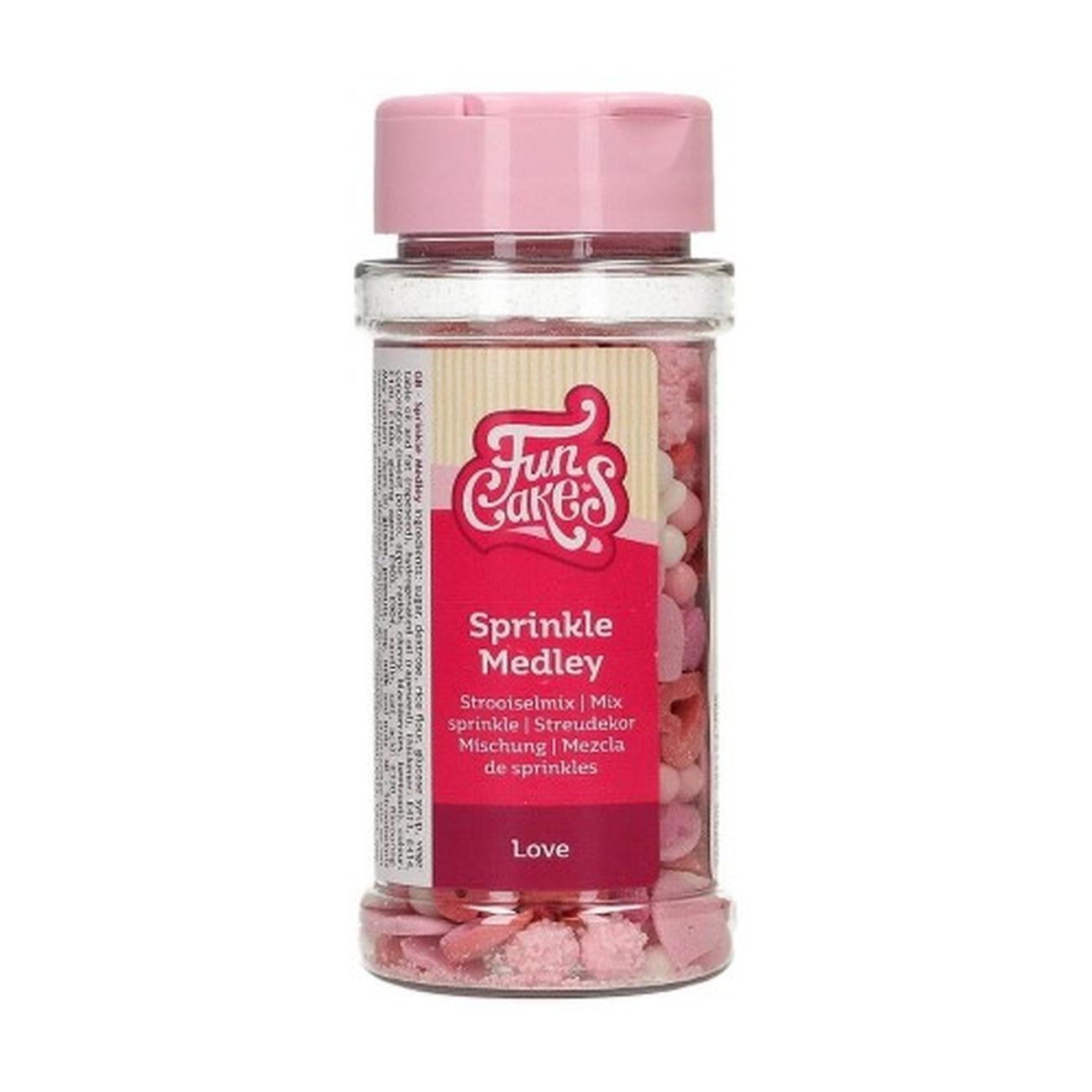 funcakes-sprinkle-medley-love-50g - FunCakes Sprinkle Medley Love 50 g