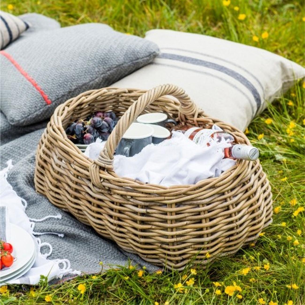 garden-trading-bembridge-forage-basket-rattan - Garden Trading Bembridge Forage Basket Rattan