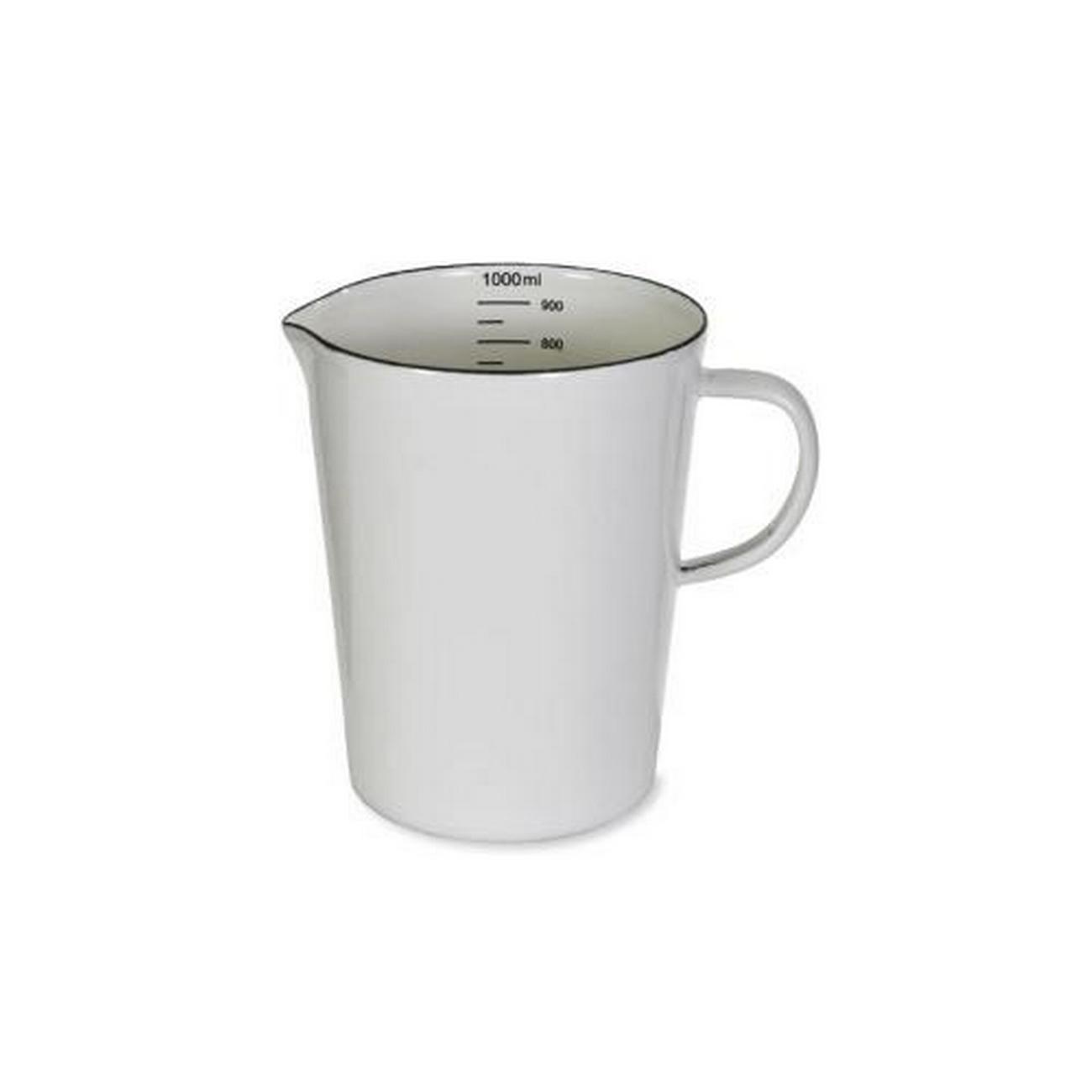 garden-trading-enamel-measuring-jug-warm-white - Garden Trading Enamel Measuring Jug Warm White