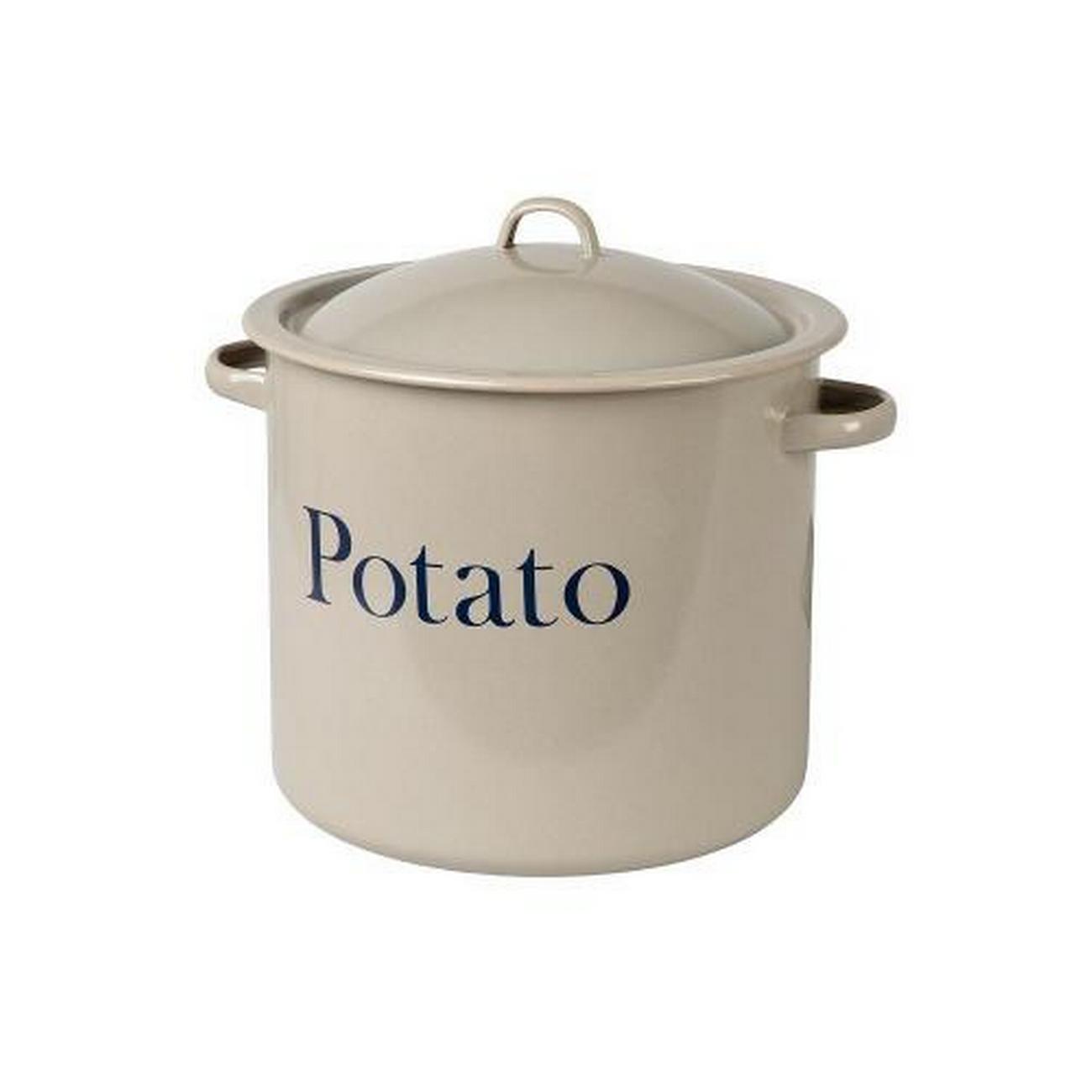 garden-trading-enamel-potato-store-truffle - Garden Trading Enamel Potato Store Truffle