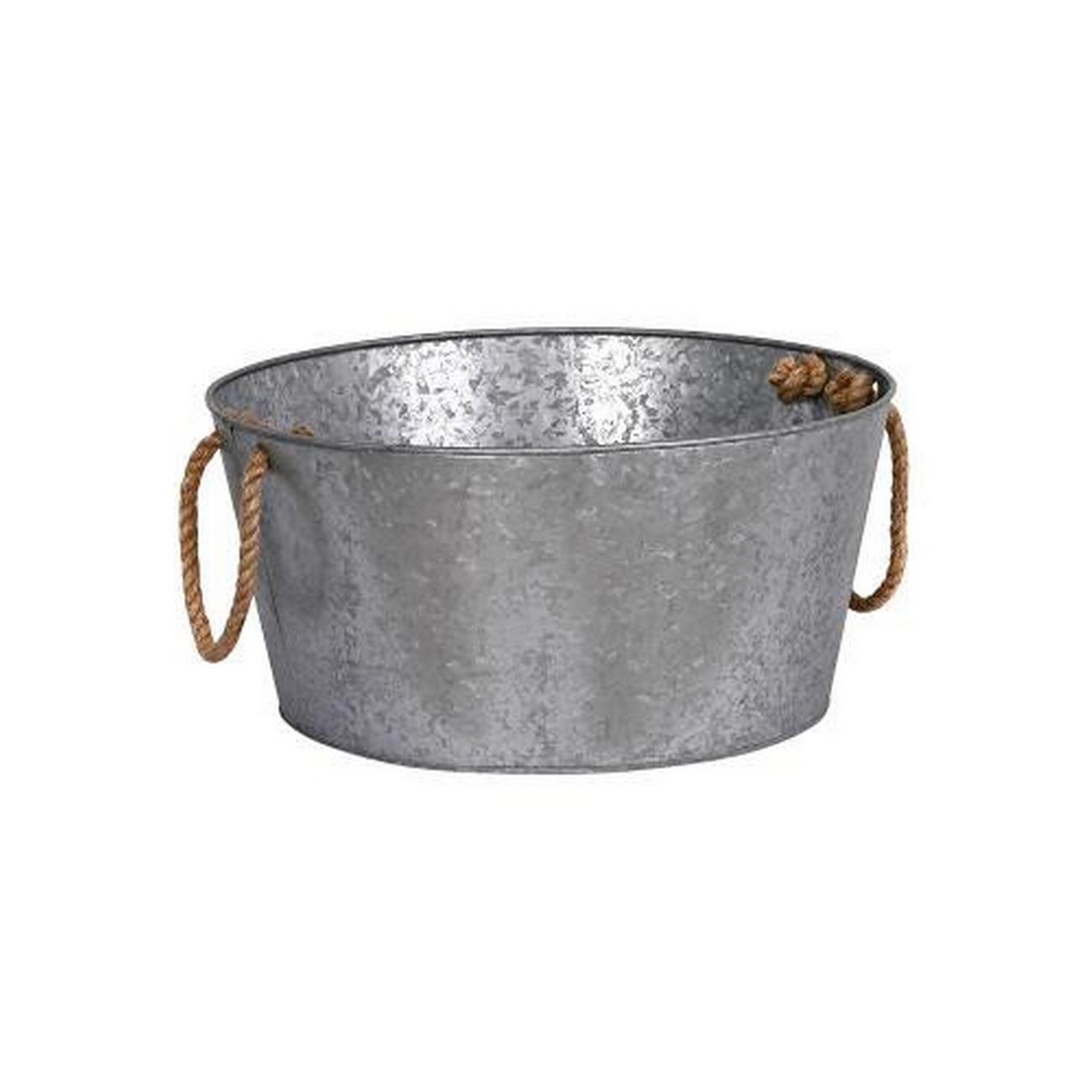 garden-trading-wendlebury-round-drinks-bucket-galvanised-steel - Garden Trading Wendlebury Round Drinks Bucket Galvanised Steel