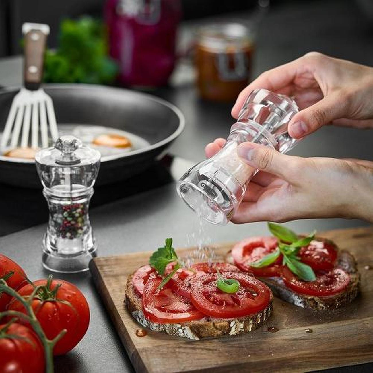 gefu-salt-pepper-mill-acrilio - GEFU Salt or Pepper Mill ACRILIO