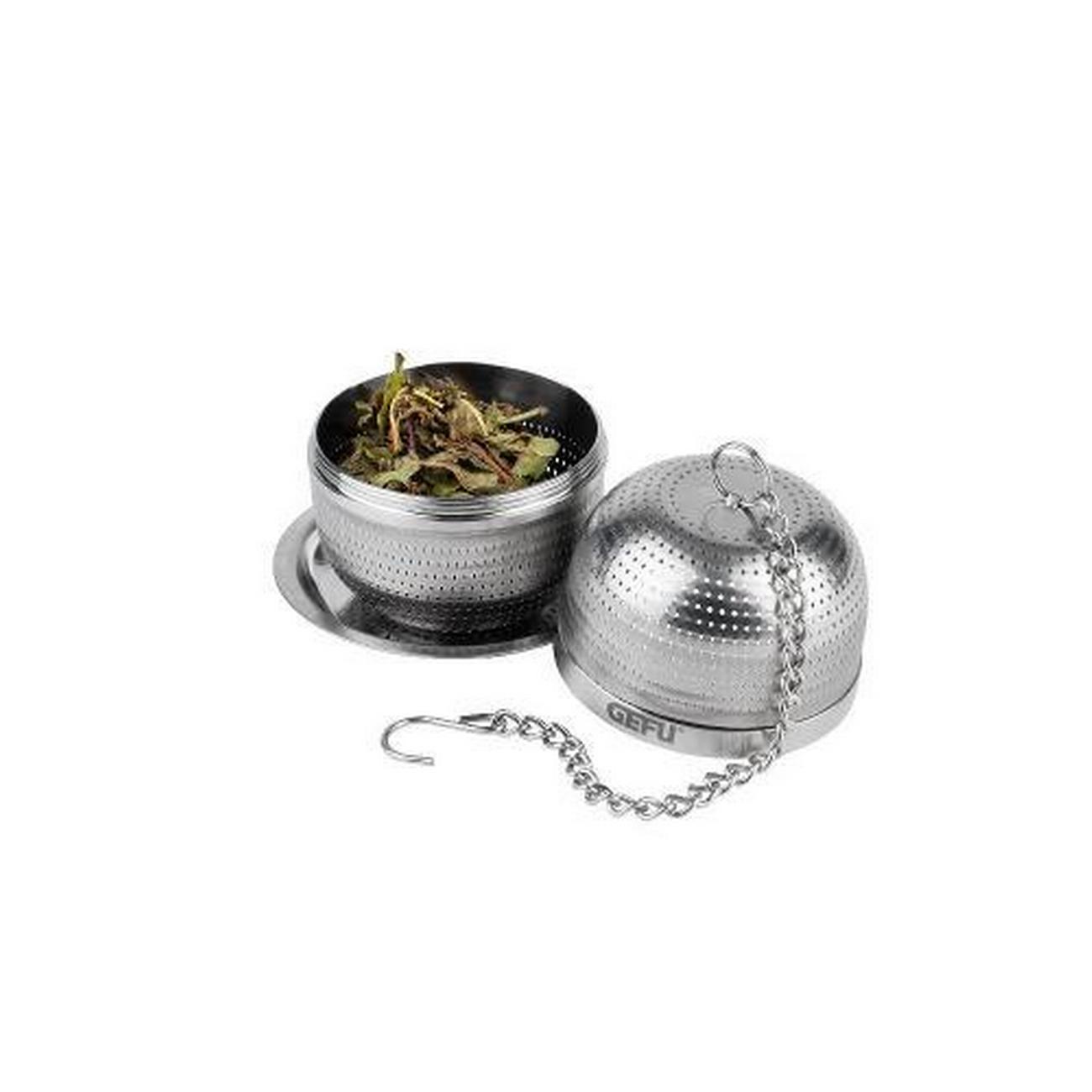 gefu-tea-infuser-with-drip-tray-velora - Gefu Tea infuser with drip tray VELORA