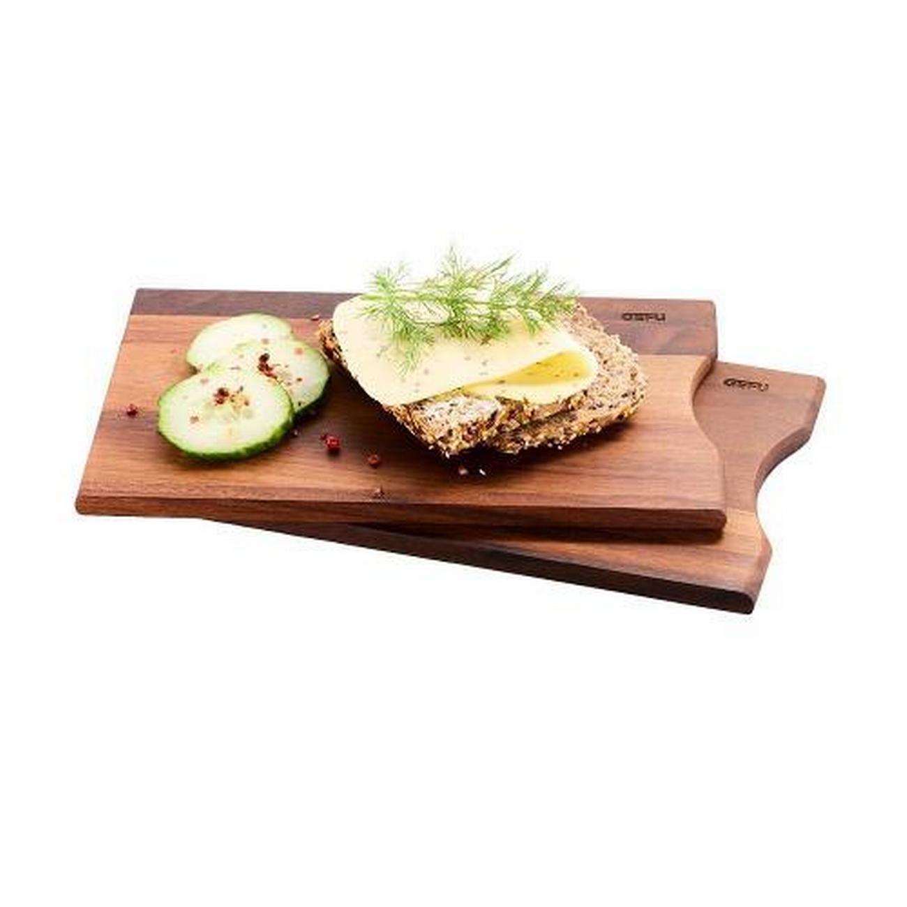 gefu-walnut-breakfast-board-set-of-2-enno - Gefu Walnut Breakfast Board Set of 2 ENNO
