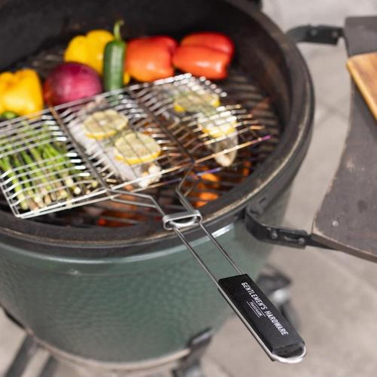 gentlemens-hardware-barbecue-grill-basket - Gentlemen's Hardware Barbecue Grill Basket