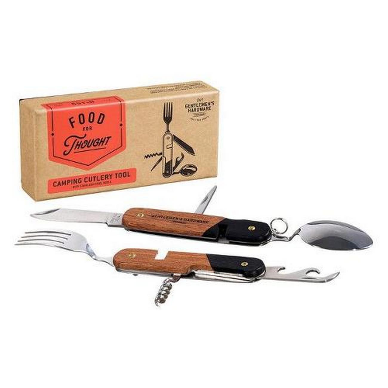 gentlemens-hardware-camping-cutlery-tool-wood - Gentlemen's Hardware Camping Cutlery Tool 