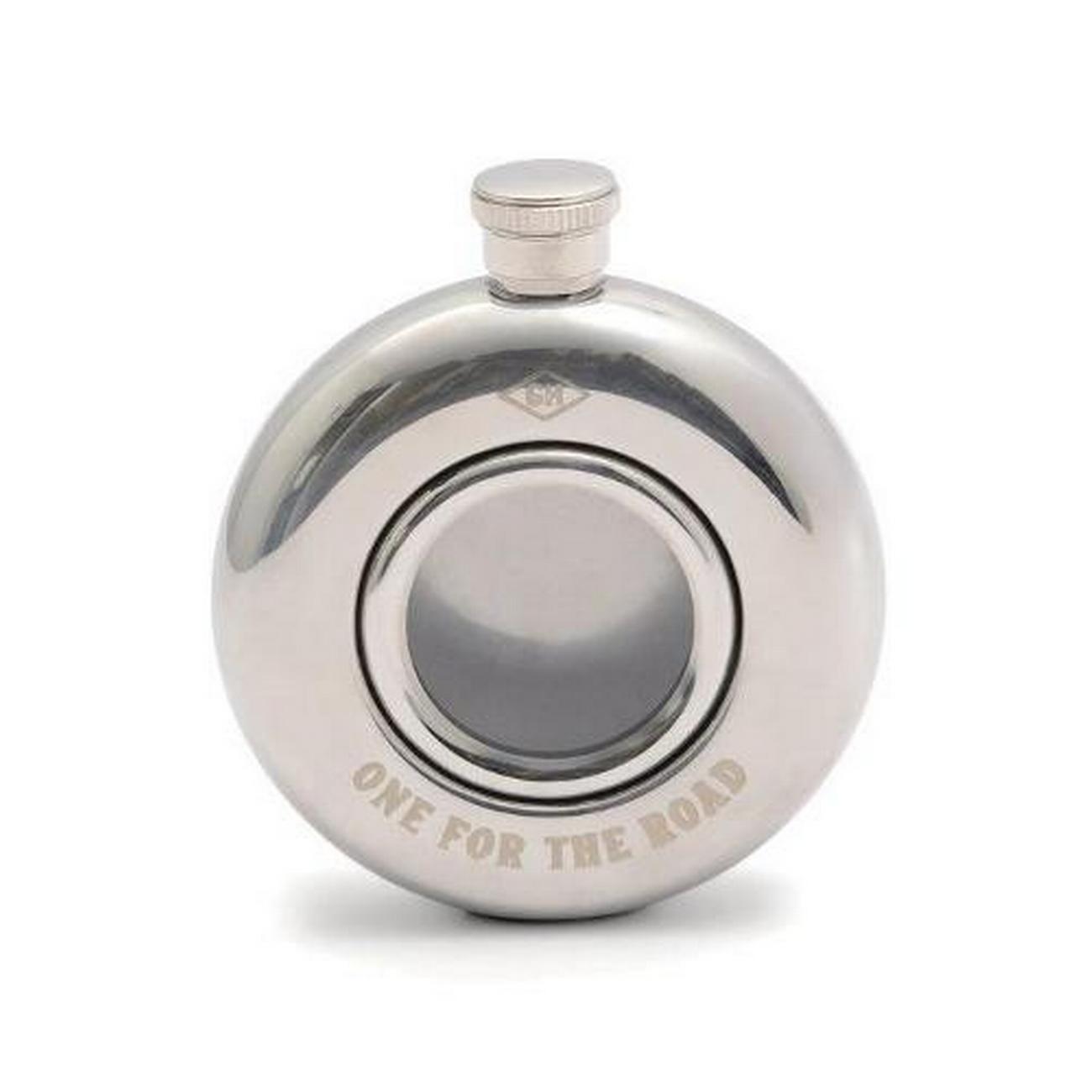 gentlemens-hardware-circular-hip-flask-135ml - Gentlemen's Hardware Circular Hip Flask 135ml