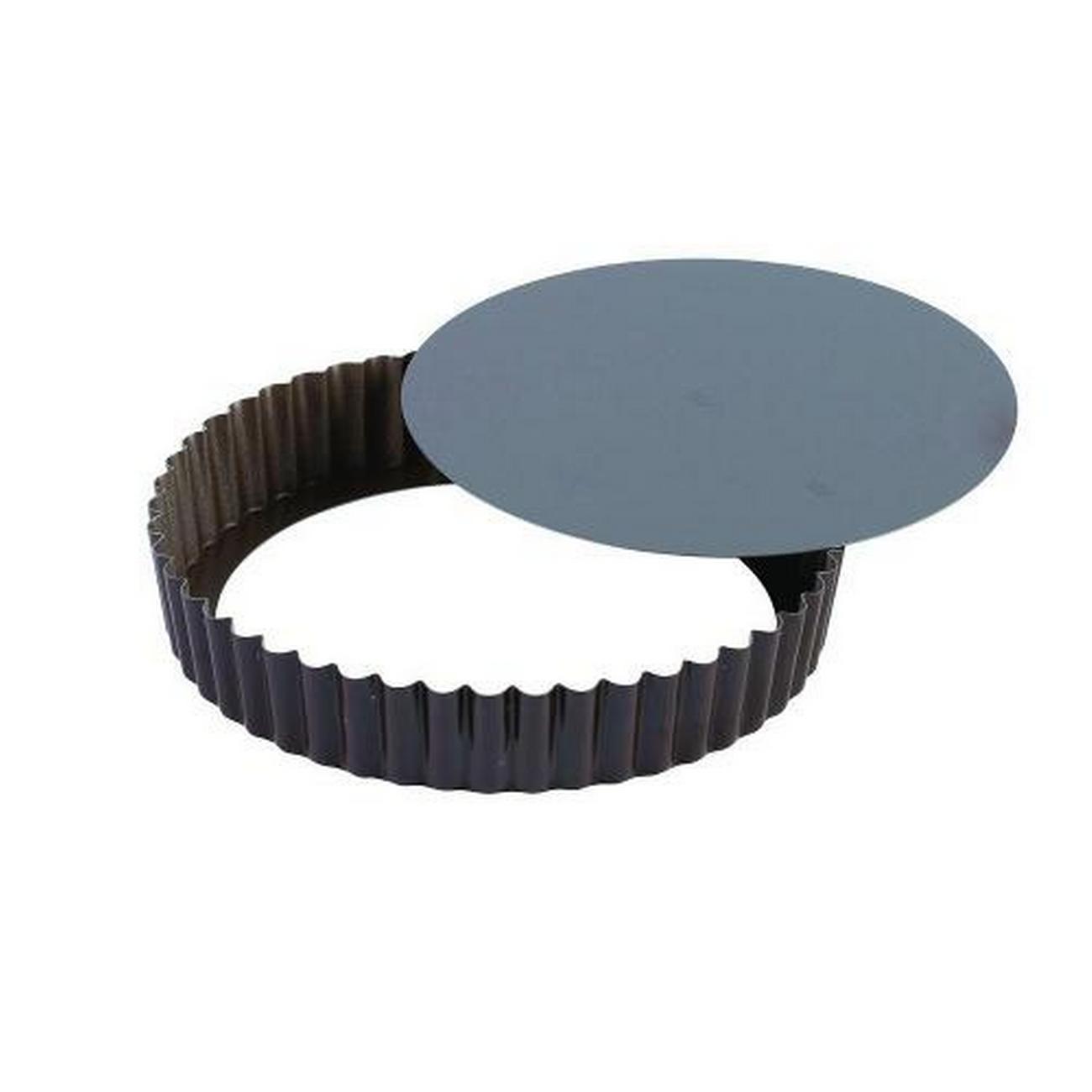 gobel-round-fluted-tart-tin-removable-base-26cm - Gobel Round Fluted Tart Tin Removable Base 26cm