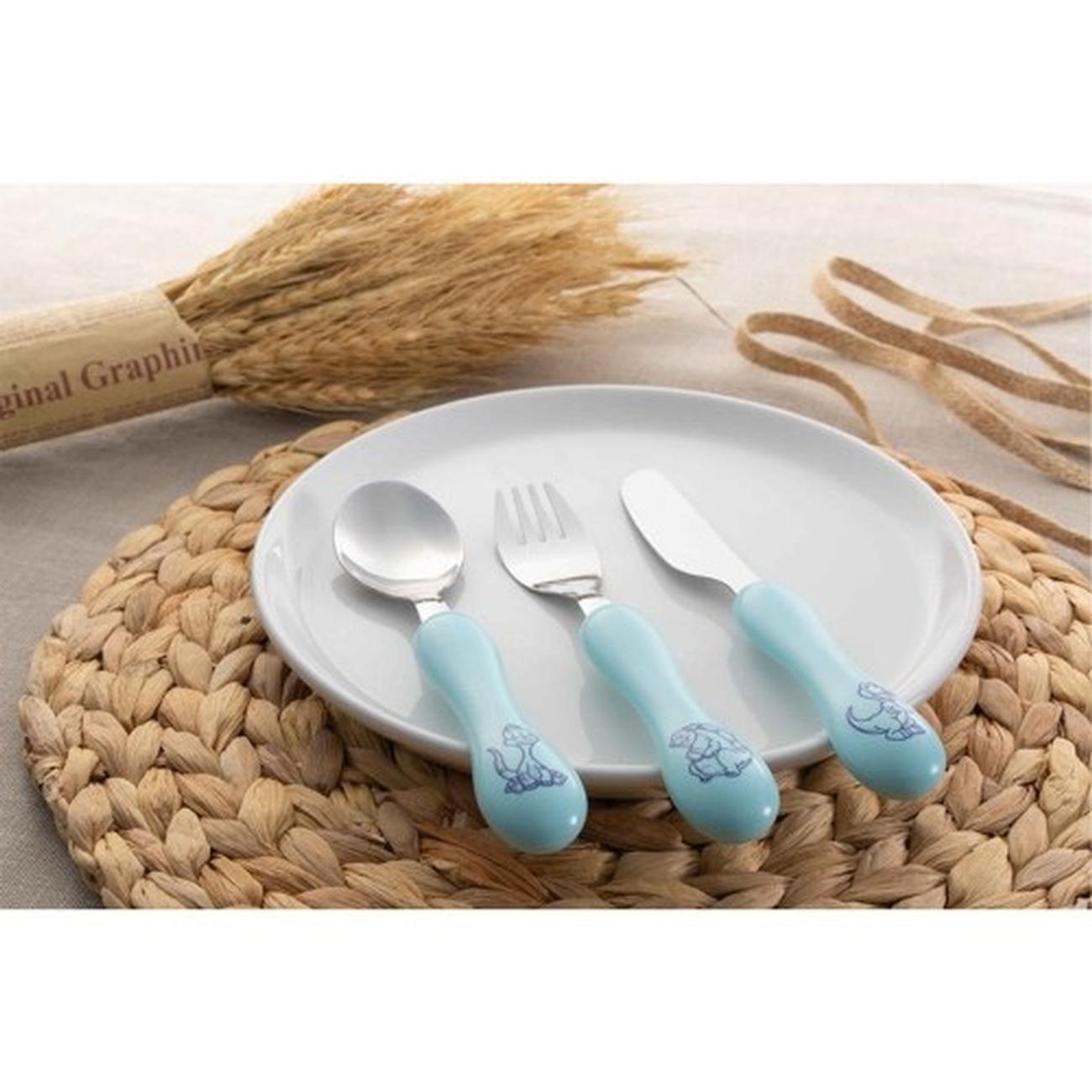 grunwerg-3piece-childs-set-dinosaur-pattern - Grunwerg 3 Piece Child's Set Dinosaur Pattern