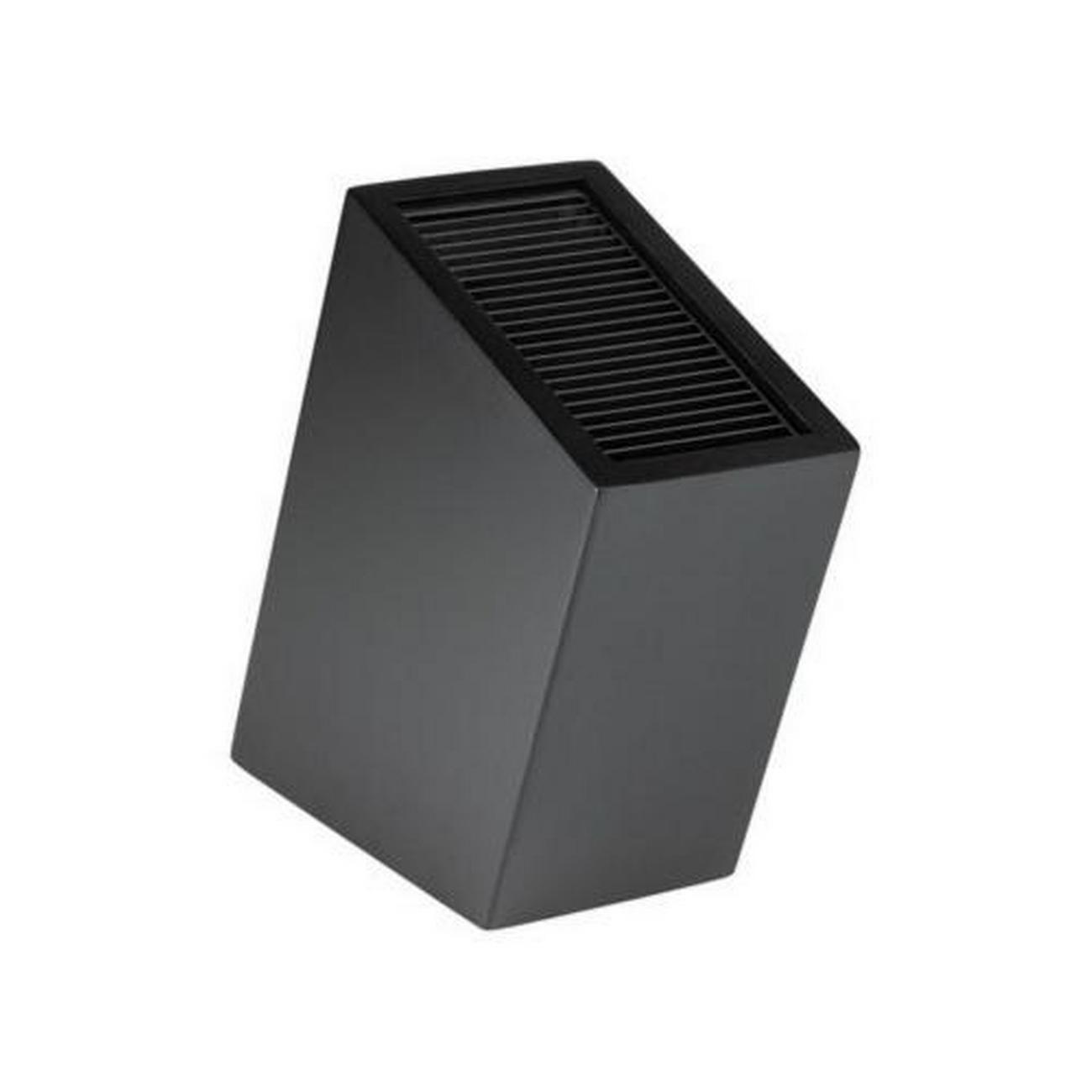 grunwerg-rockingham-forge-universal-knife-block-sloped-black - Grunwerg Rockingham Forge Universal Knife Block Sloped Black