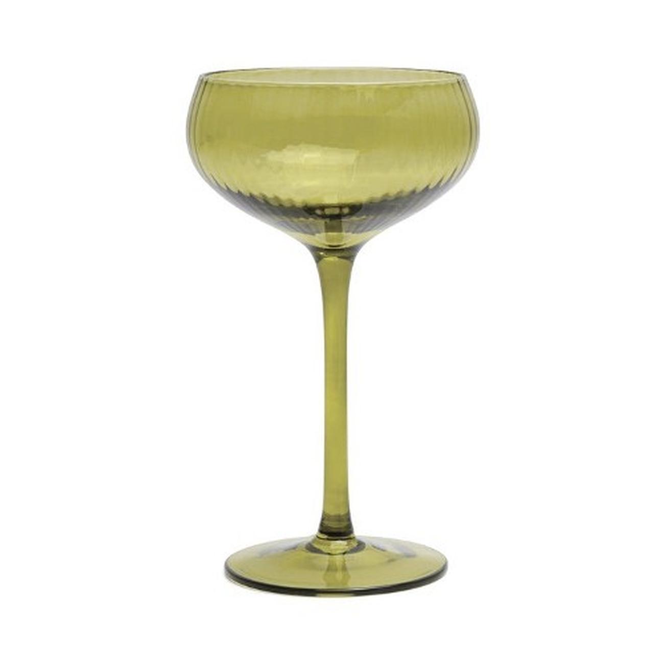 heres-how-lou-coupe-glass-olive-set-2 - Here's How Lou Coupe Olive Green Glass Set of 2 