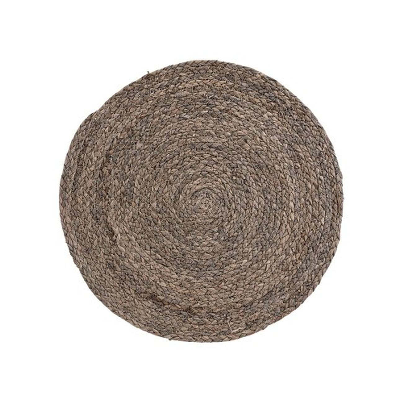 house-doc-placemats-circle-light-grey-brown - House Doctor Placemats Light Grey Brown