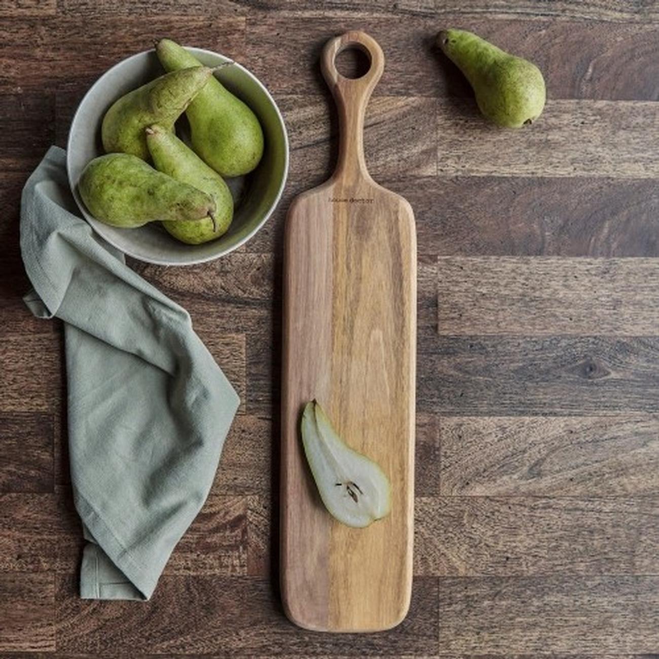house-doctor-eya-long-rectangular-cutting-board - House Doctor Eya Long Rectangular Cutting Board Nature