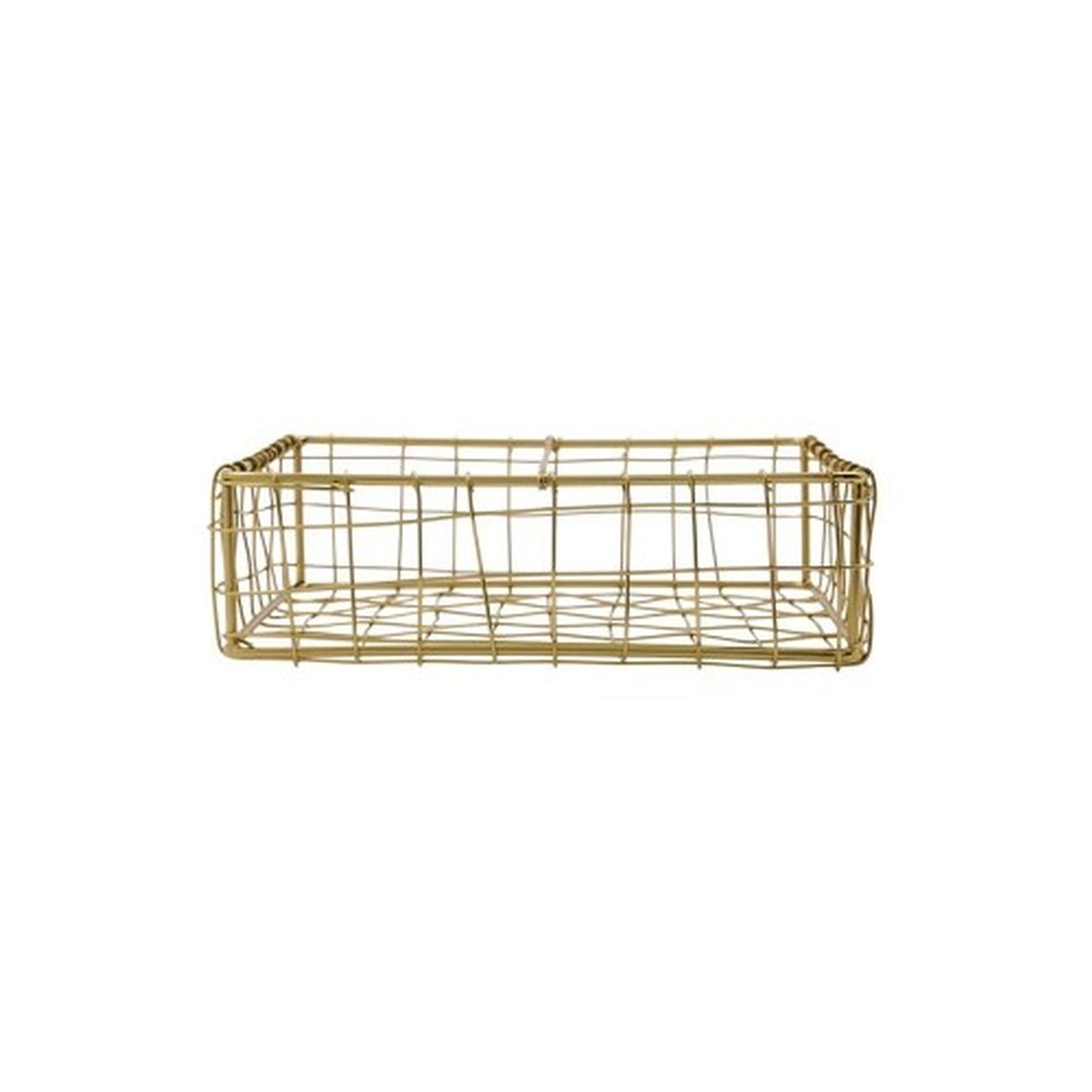 house-doctor-napkin-basket-bring-gold - House Doctor Napkin Basket Gold