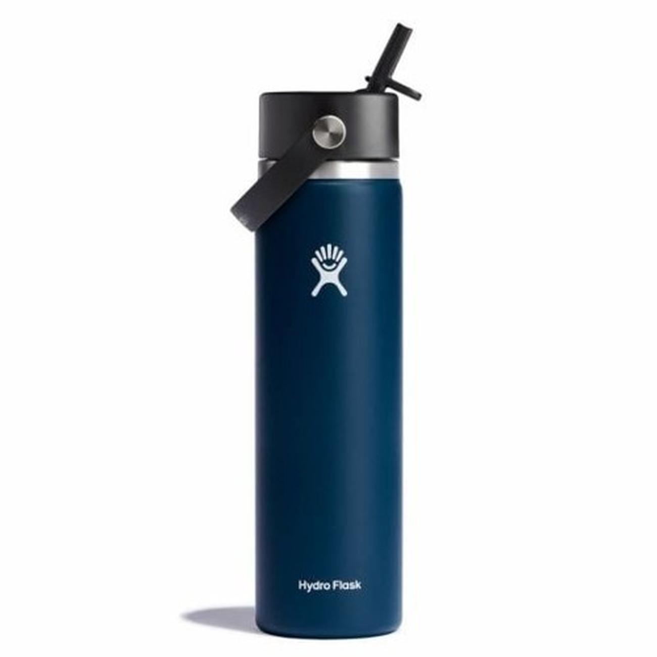 hydroflask-indigo-24oz-wide-flex-straw-cap - Hydro Flask Wide Flex Straw Cap Indigo 24oz(710ml)