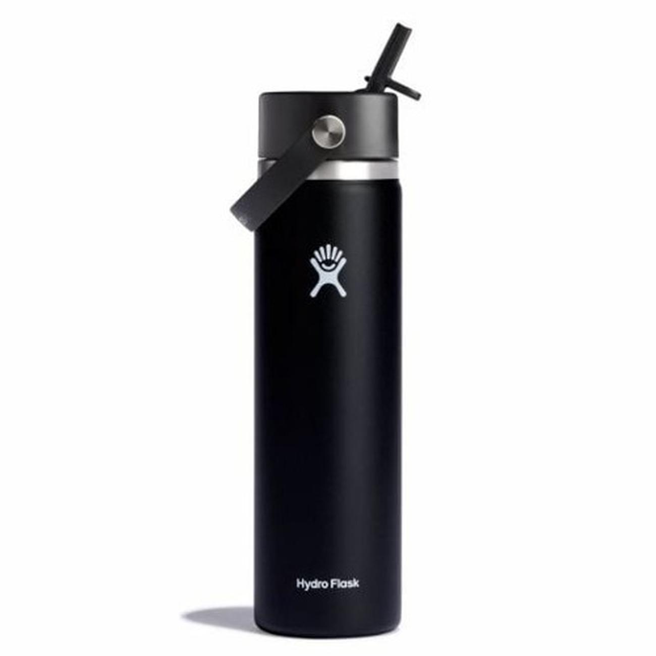 hydroflask-wide-flex-straw-cap-black-24oz - Hydro Flask Wide Flex Straw Cap Black 24oz(710ml)