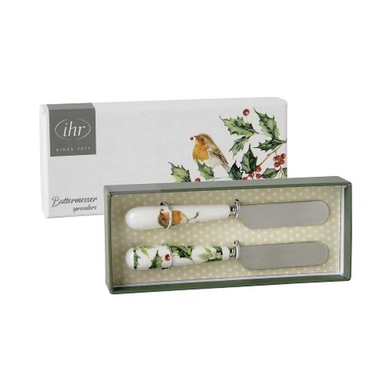 IHR679 - BOX BUTTER KNIVES CREAM LEXI AND ROBIN