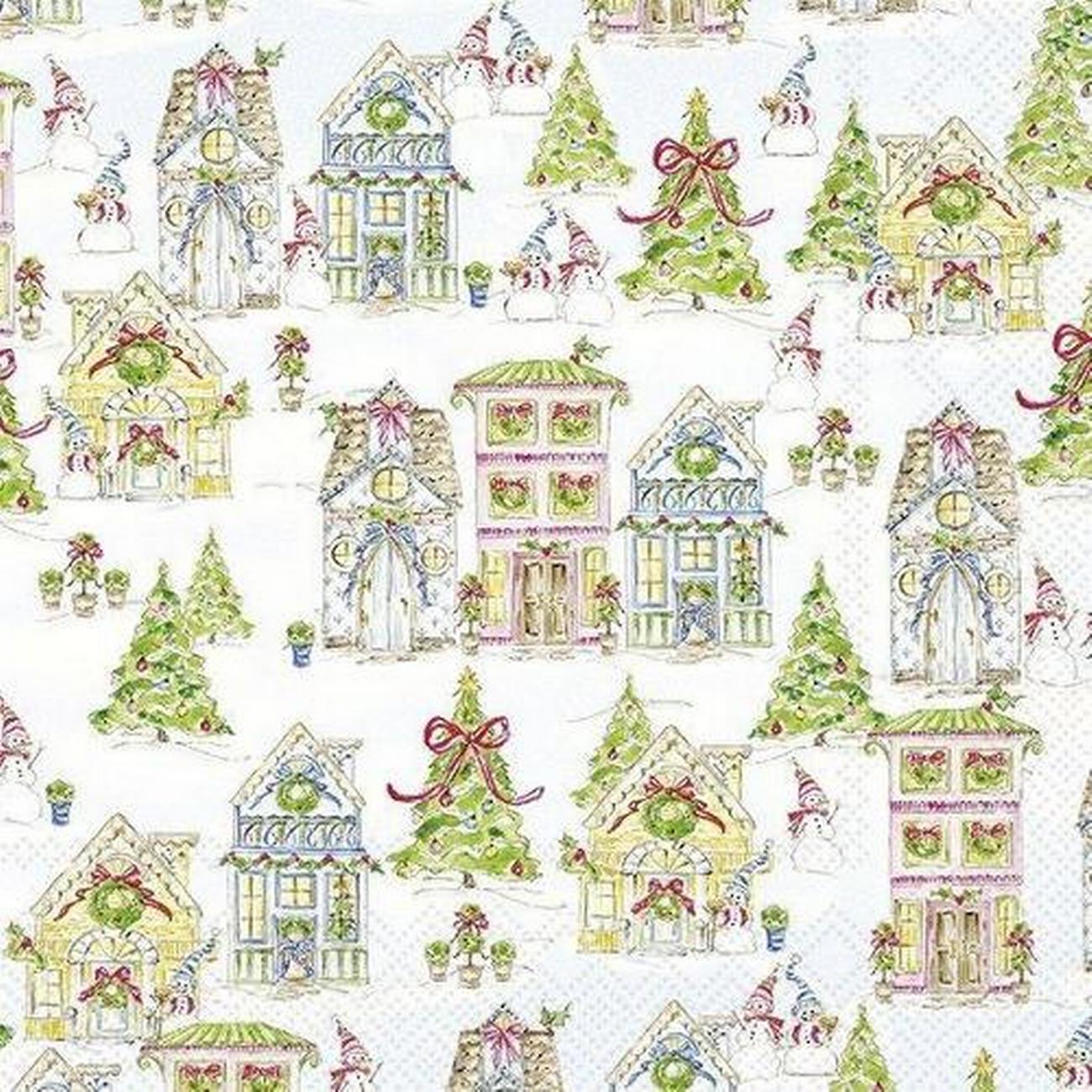 ihr-christmas-gingerbread-house-lunch-napkins - IHR Christmas Lunch Napkins Gingerbread House