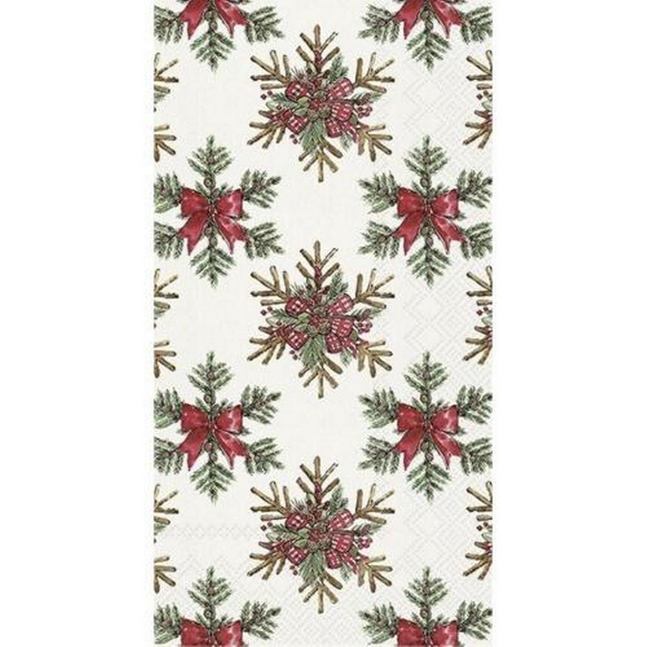 ihr-christmas-guest-towel-stars-from-branches-light-grey - IHR Christmas Guest Towel Stars From Branches Light Grey