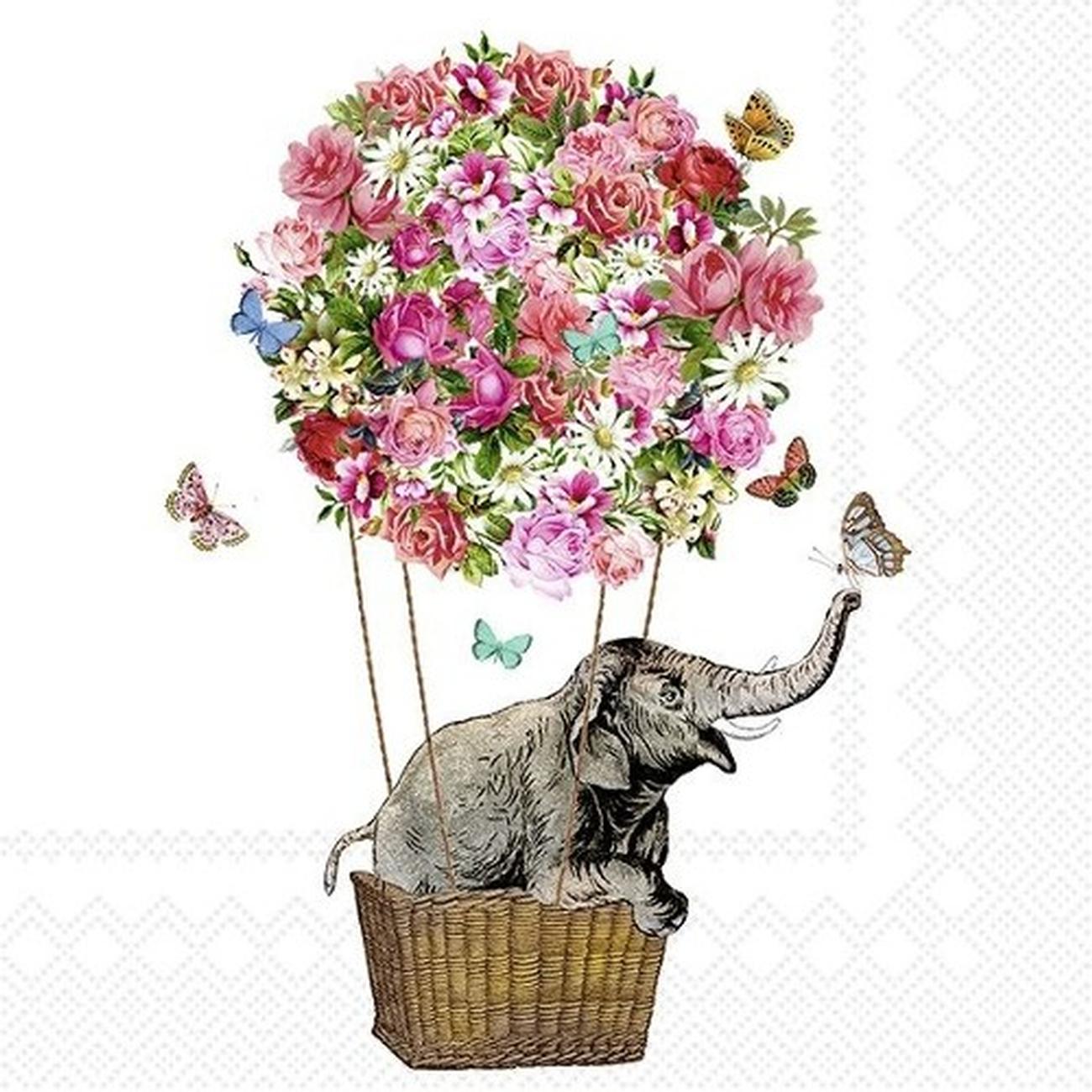 ihr-elefant-cocktail-napkins - IHR Cocktail Napkins Elephant