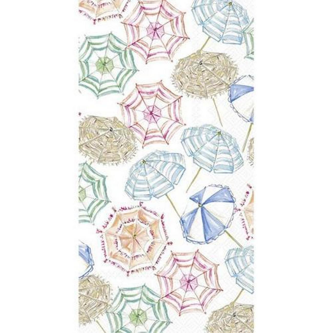 ihr-guest-towel-coral-umbrella-pattern - IHR Guest Towel Coral Umbrella Pattern