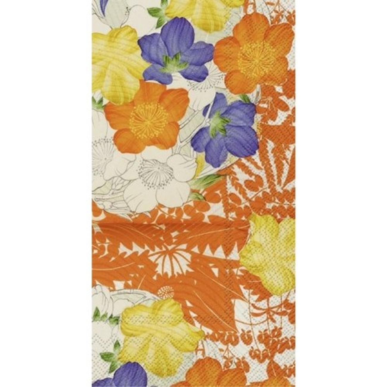 ihr-kimono-flowers-cream-guest-towel - IHR Guest Towel Kimono Flowers Cream