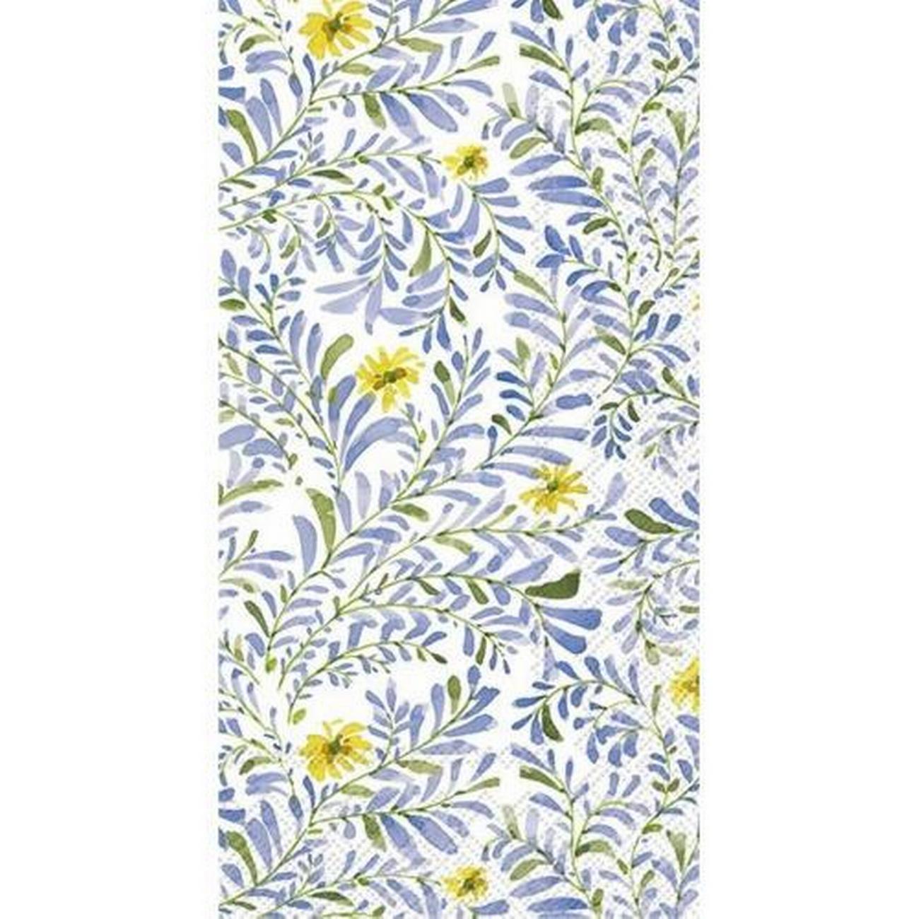 ihr-lovely-branches-blue-guest-towel - IHR Guest Towel Lovely Branches Blue