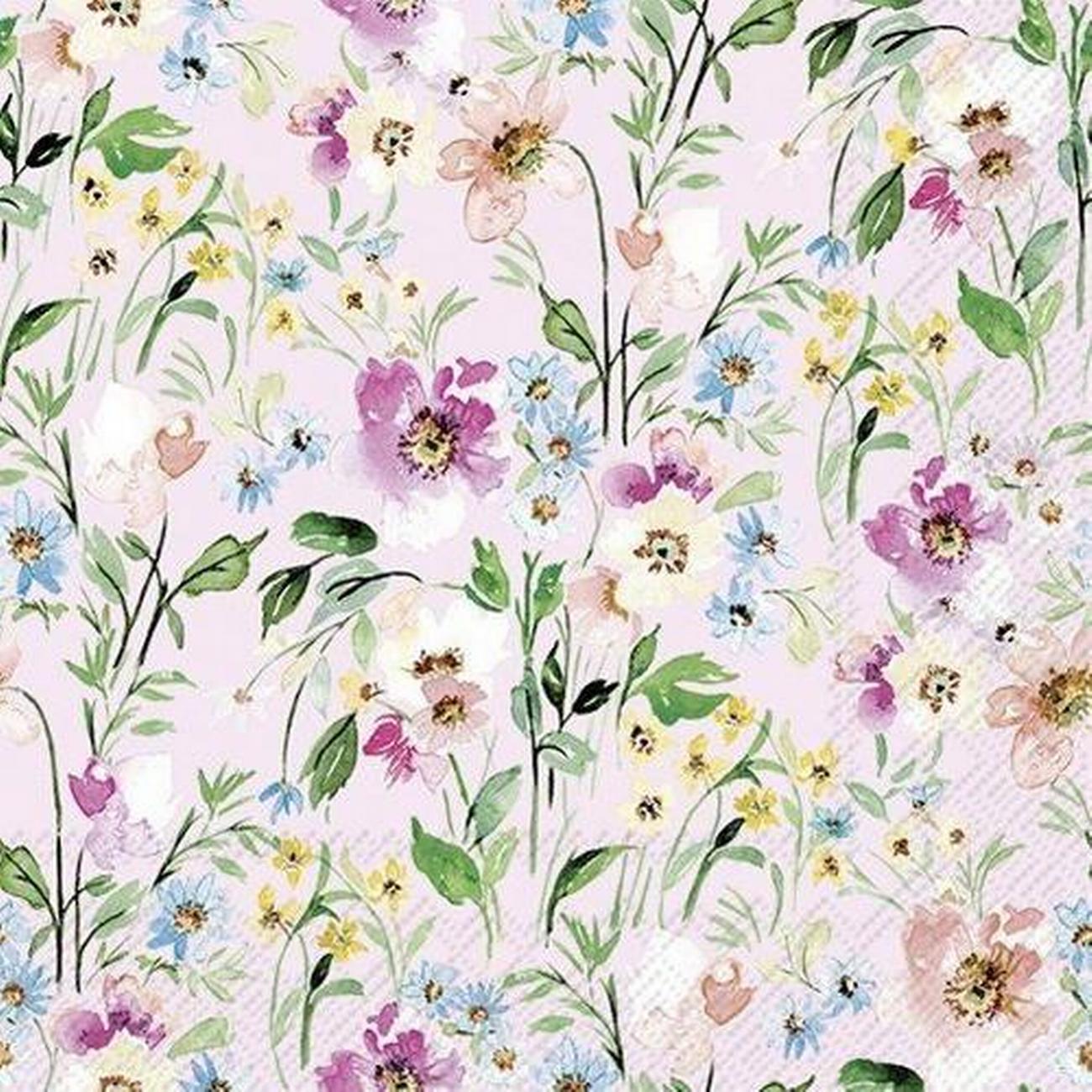 ihr-lunch-napkins-beauty-of-spring-light-rose - IHR Lunch Napkins Beauty Of Spring Light Rose