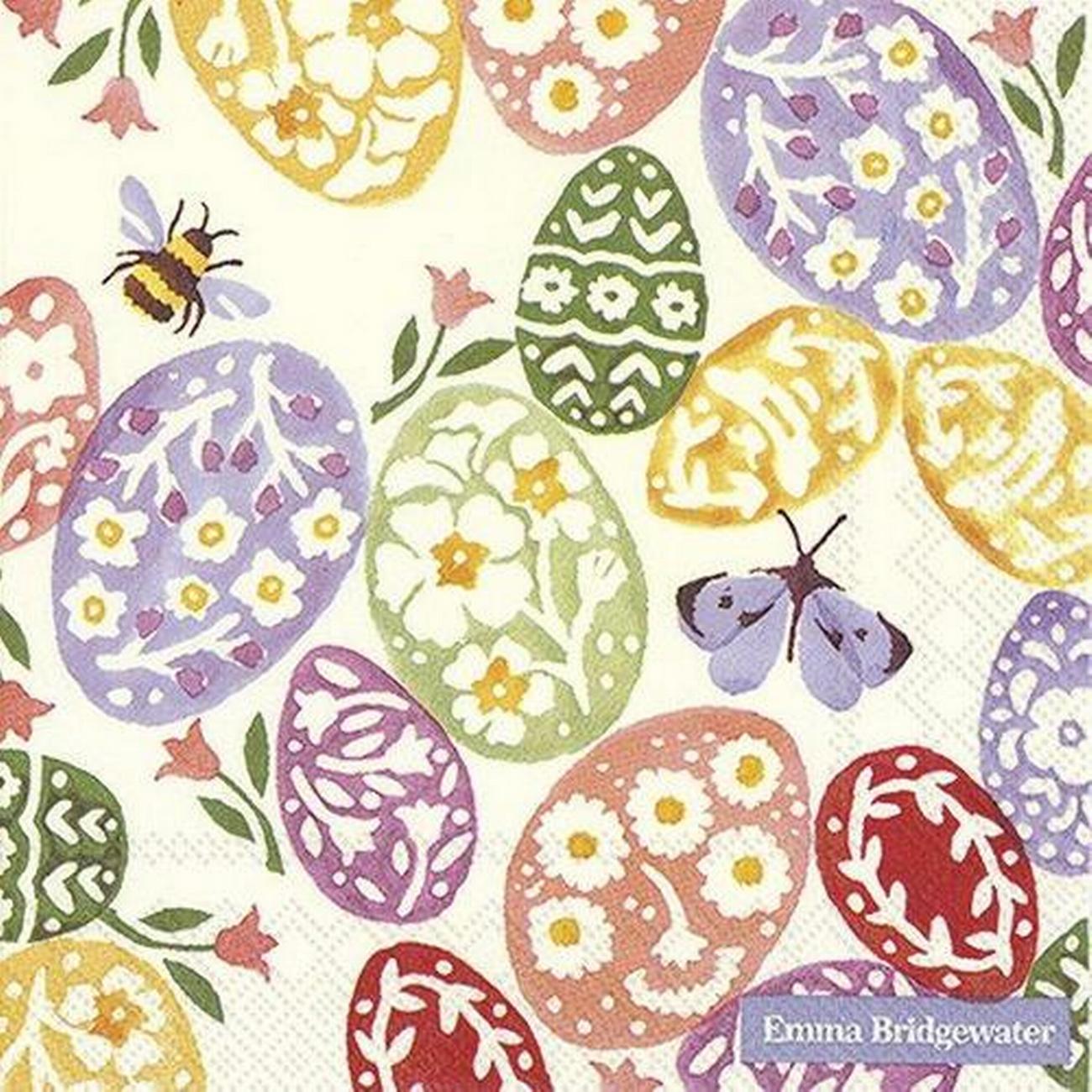 ihr-lunch-napkins-easter-eggs-cream - IHR Lunch Napkins Easter Eggs Cream