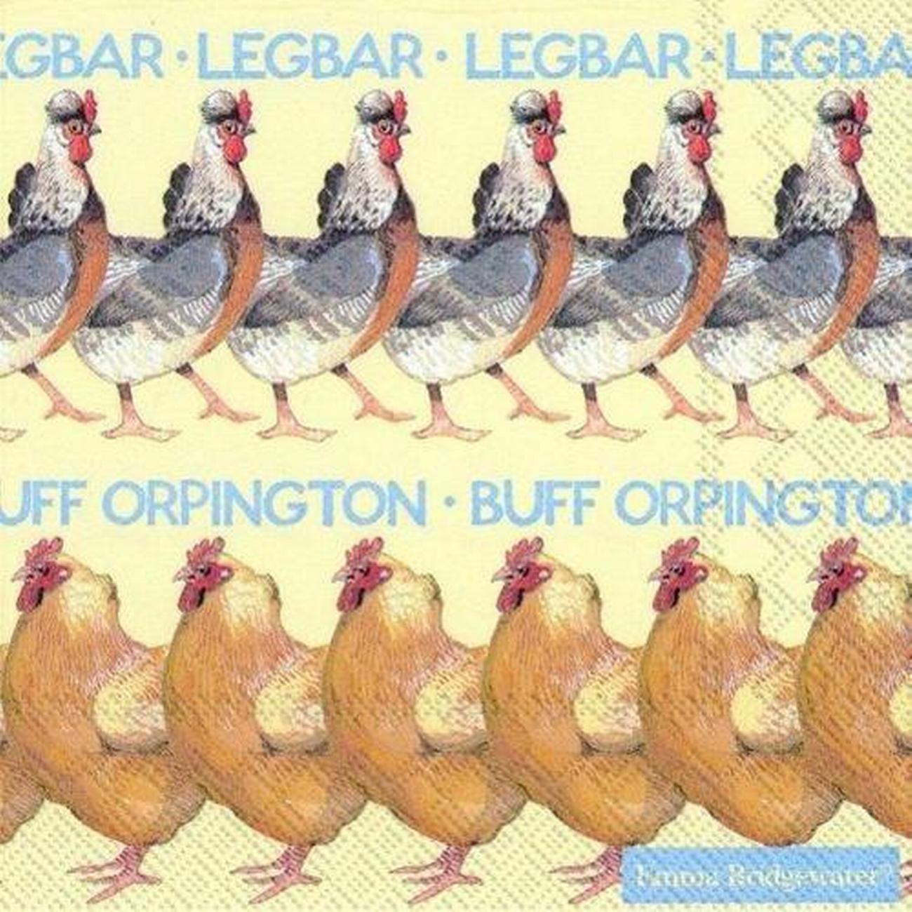 ihr-hens-lunch-napkins - IHR Lunch Napkins Hens 