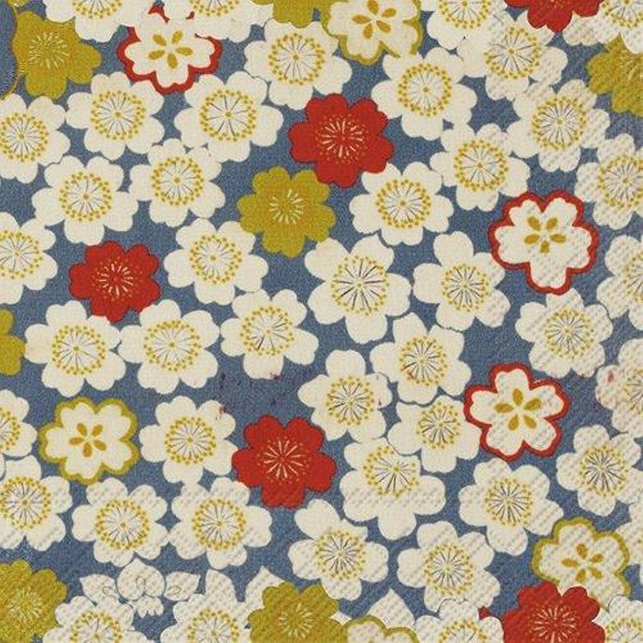 ihr-lunch-napkins-sakura-blue - IHR Lunch Napkins Sakura Blue 