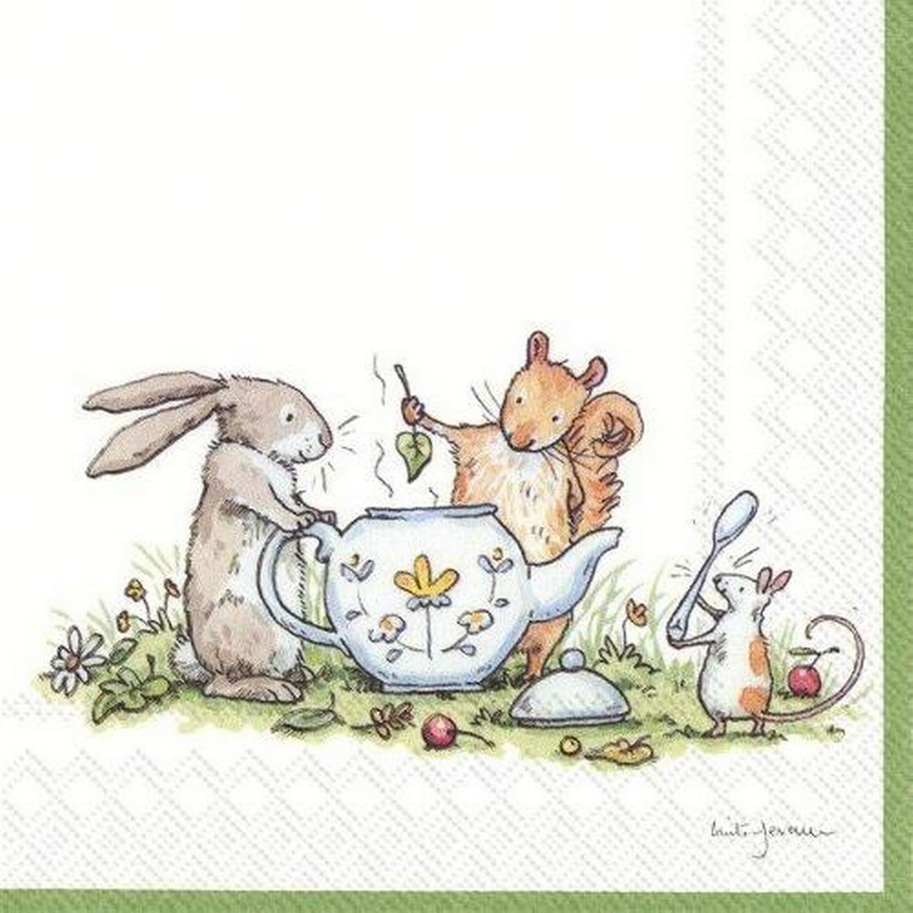 ihr-lunch-napkins-tea-party - IHR Lunch Napkins Tea Party 