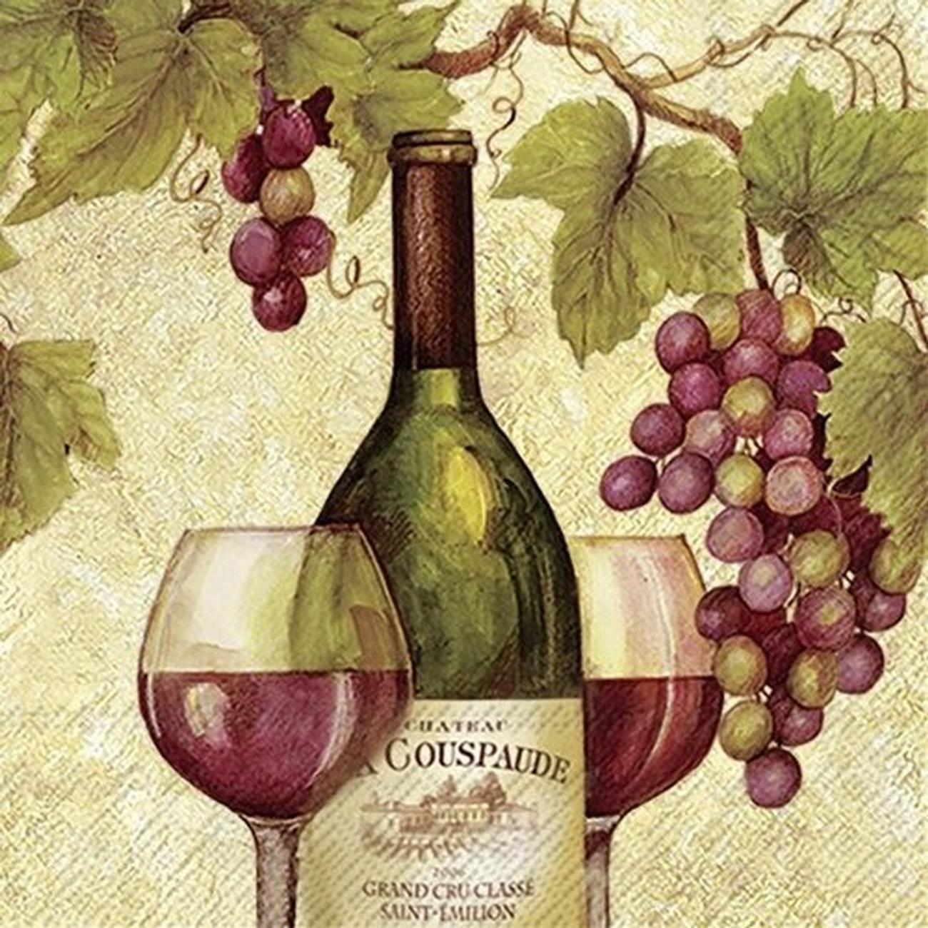 ihr-red-wine-lunch-napkins - IHR Lunch Napkins Red Wine