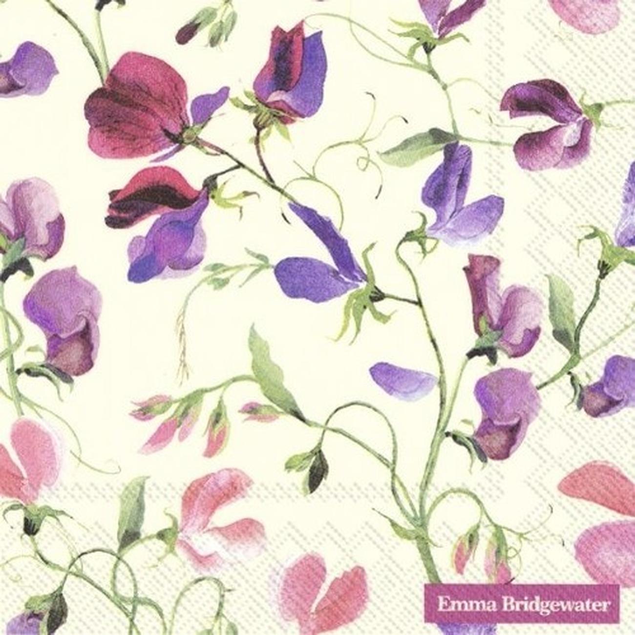 ihr-em-sweetpea-cream-lunch-napkins - IHR Lunch Napkins Emma Bridgewater Sweet Pea Cream 