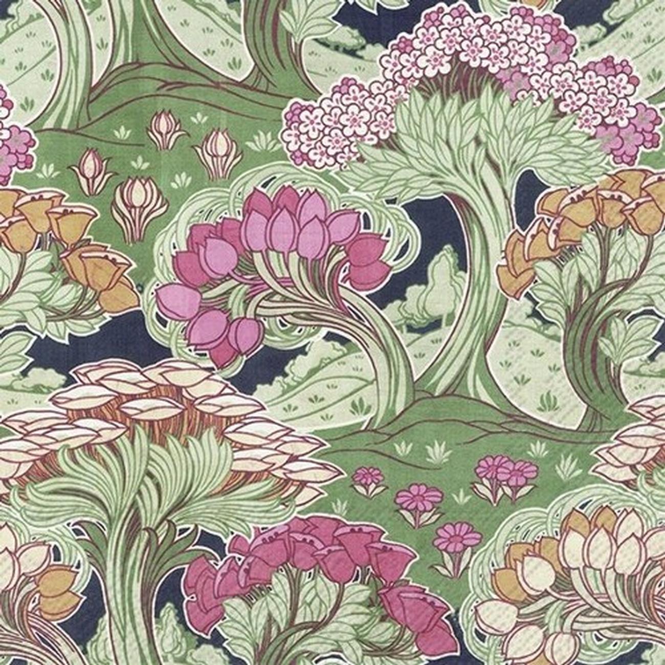 ihr-swirling-trees-v-a-lunch-napkins - IHR Lunch Napkins Swirling Trees